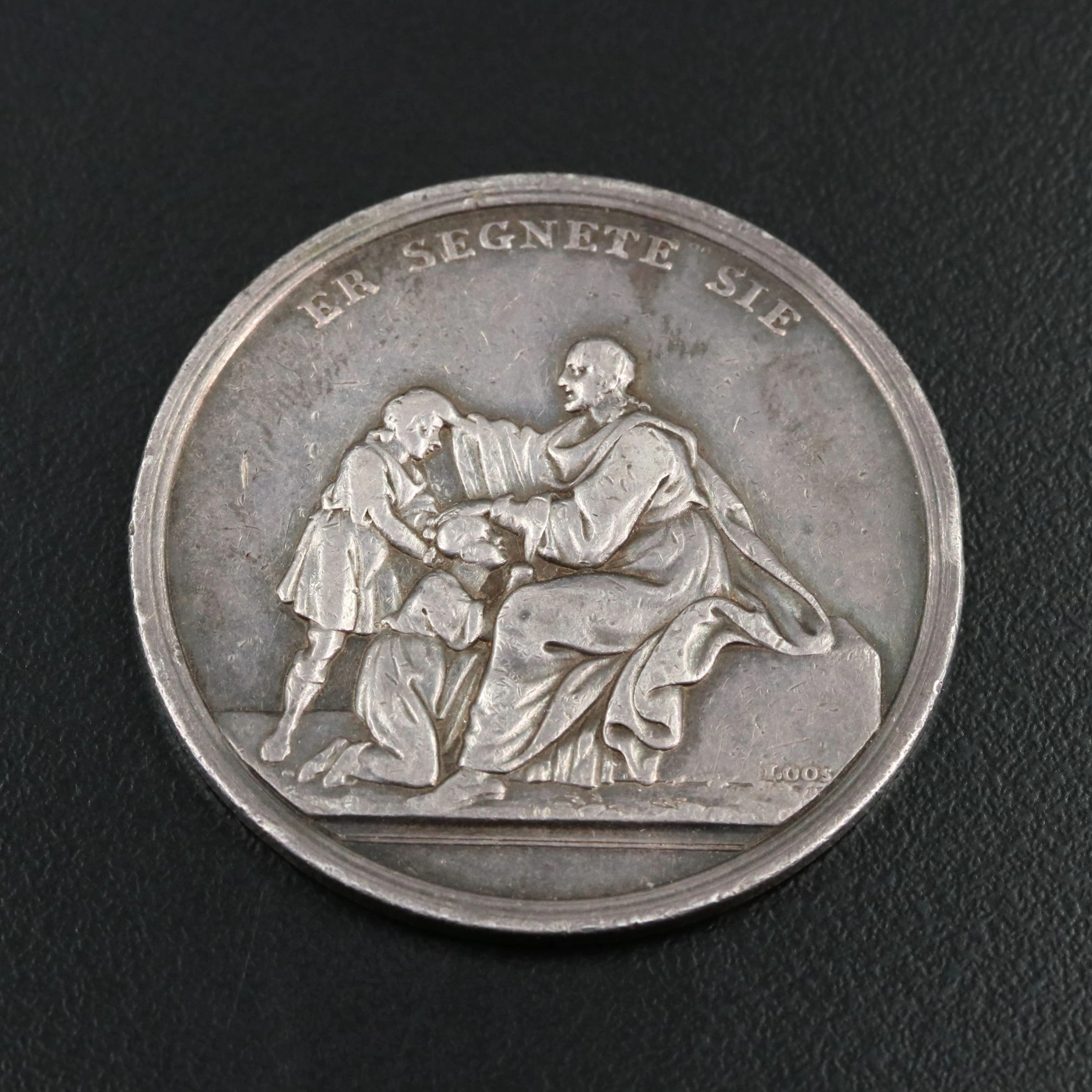 1803 German Religious Confirmation/Baptismal Silver Medal