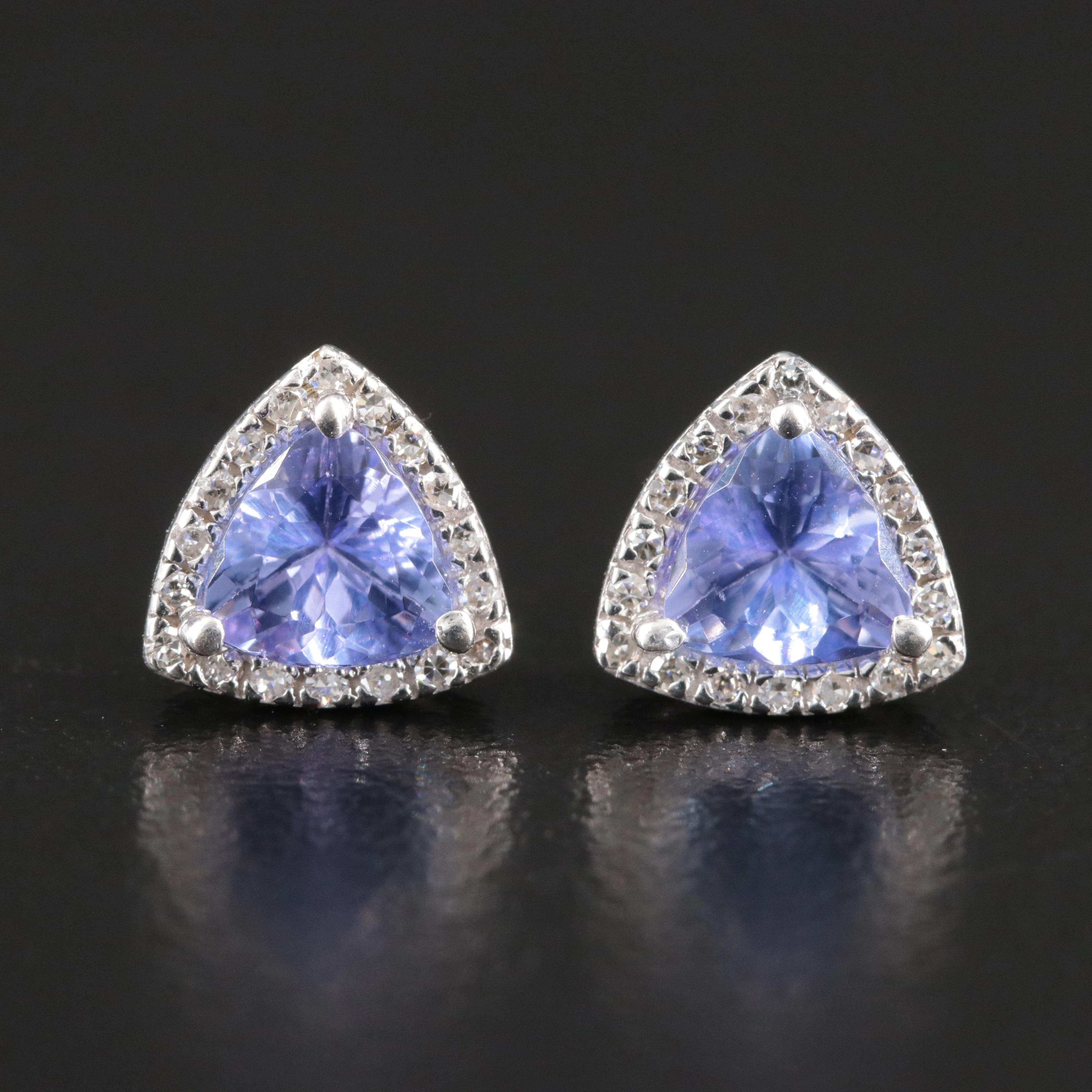 EFFY 14K Tanzanite and Diamond Earrings