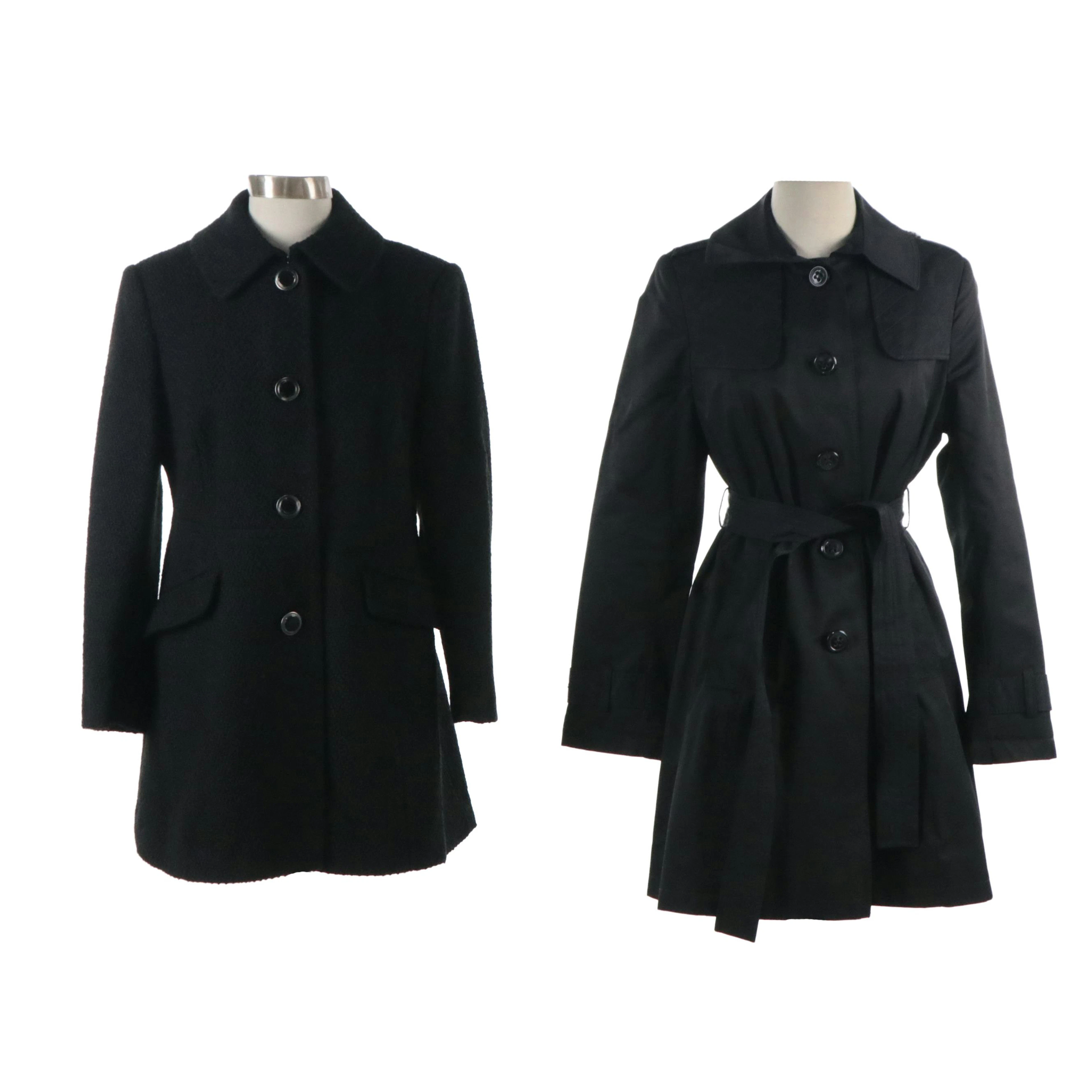 Preston & York Petite and DKNY Single-Breasted Trench and Button-Front Coat