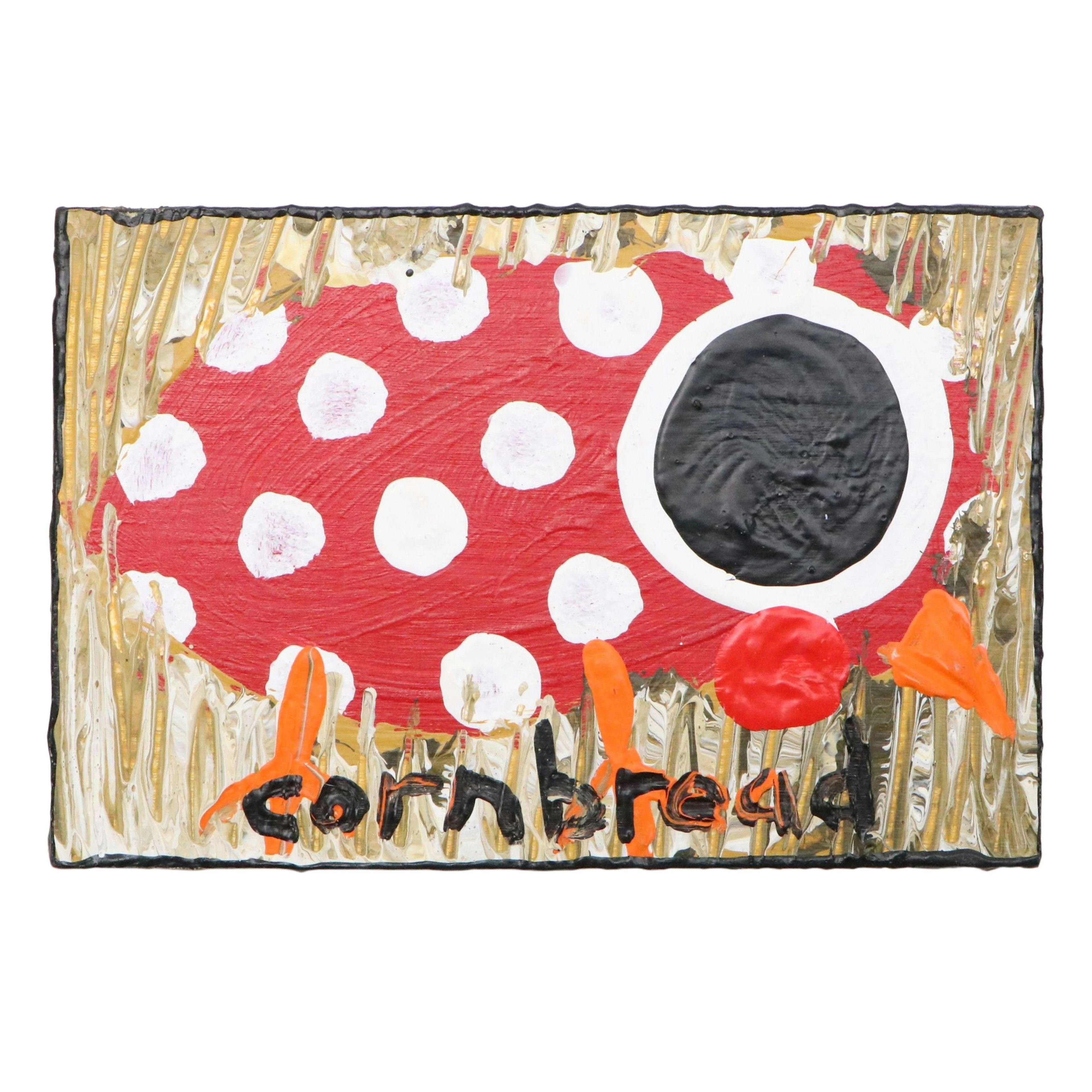 John “Cornbread” Anderson Folk Art Acrylic Painting "Chick"