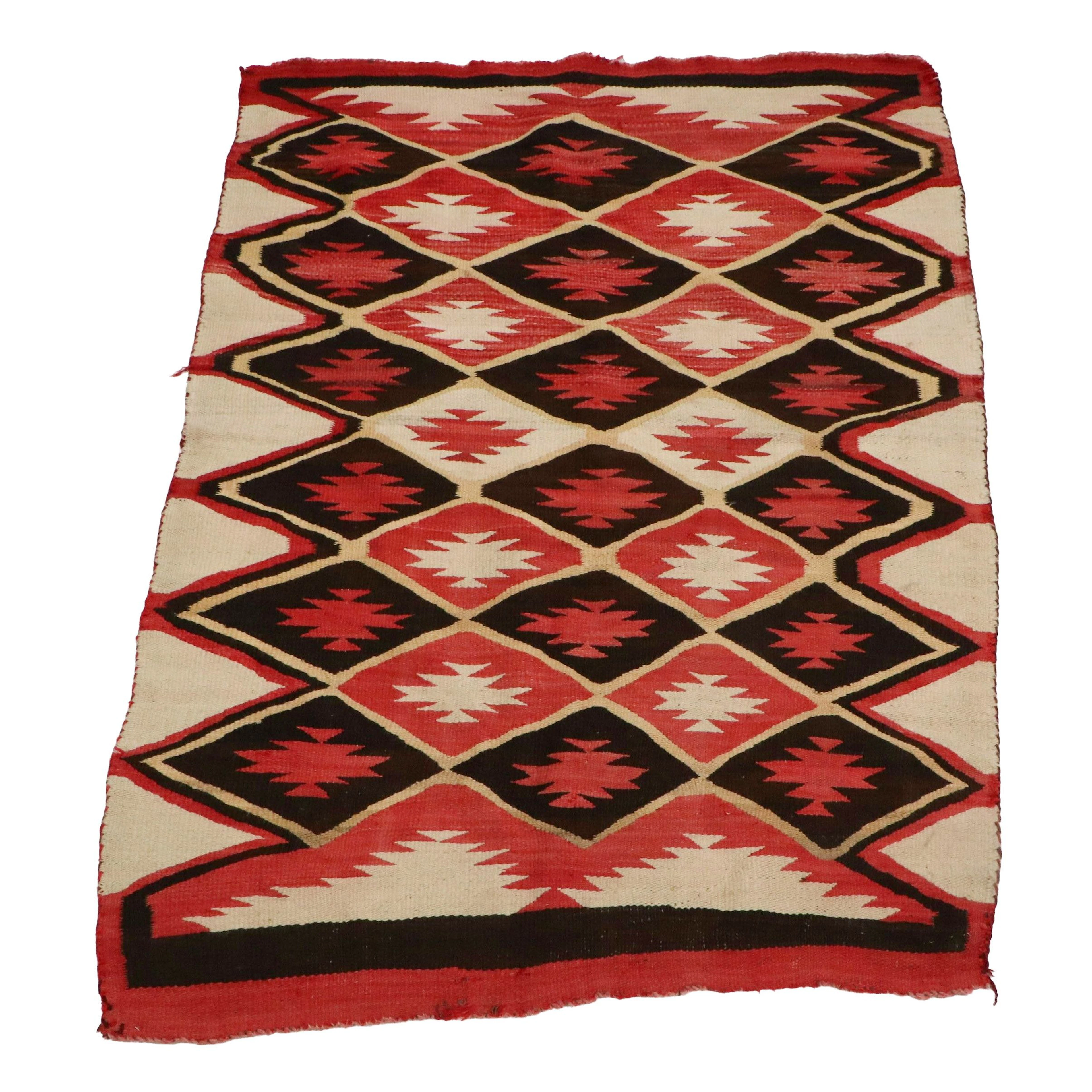 4" x 5'4" Handwoven Southwestern Transitional Style Area Rug