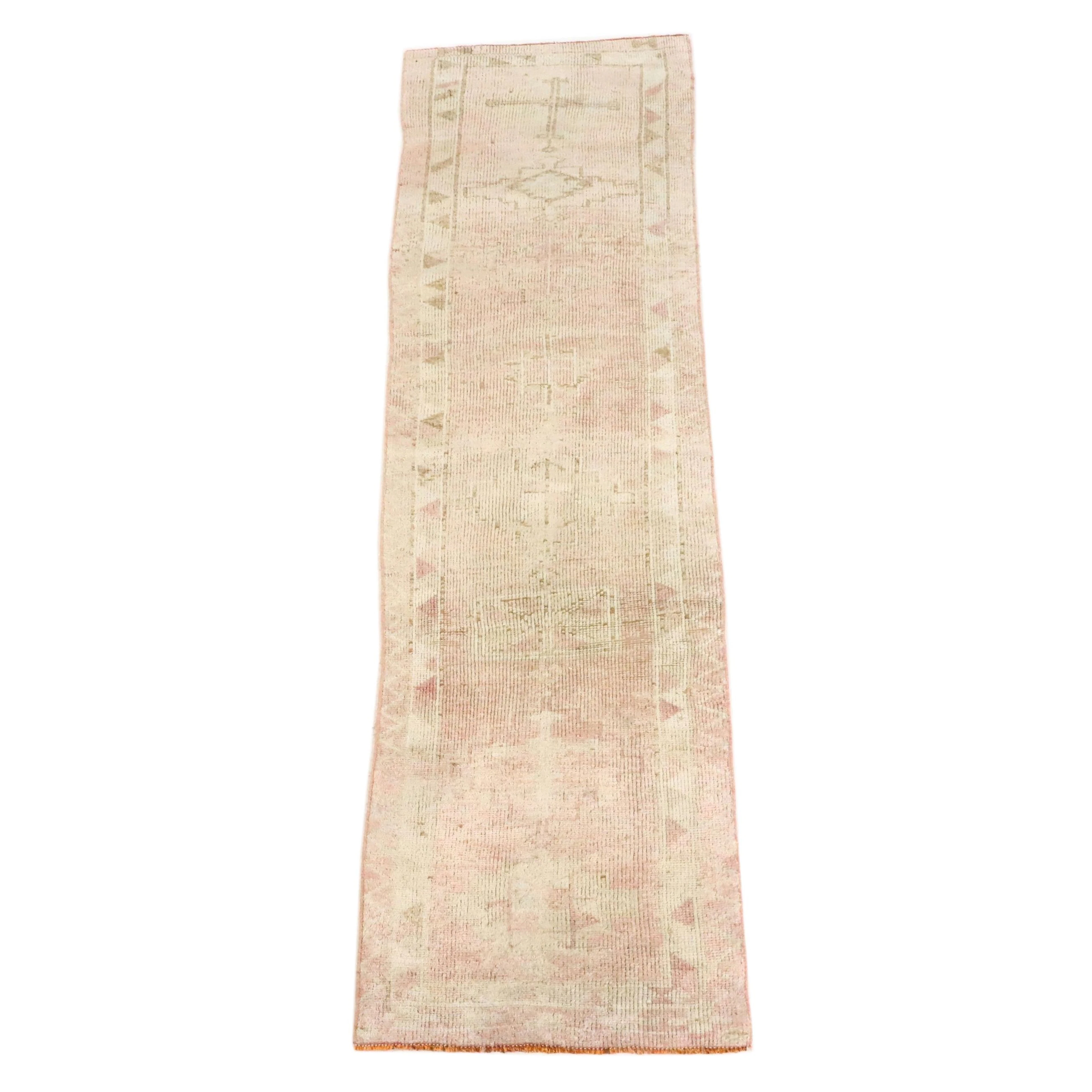 2'6 x 9'10 Hand-Knotted Turkish Anatolian Carpet Runner