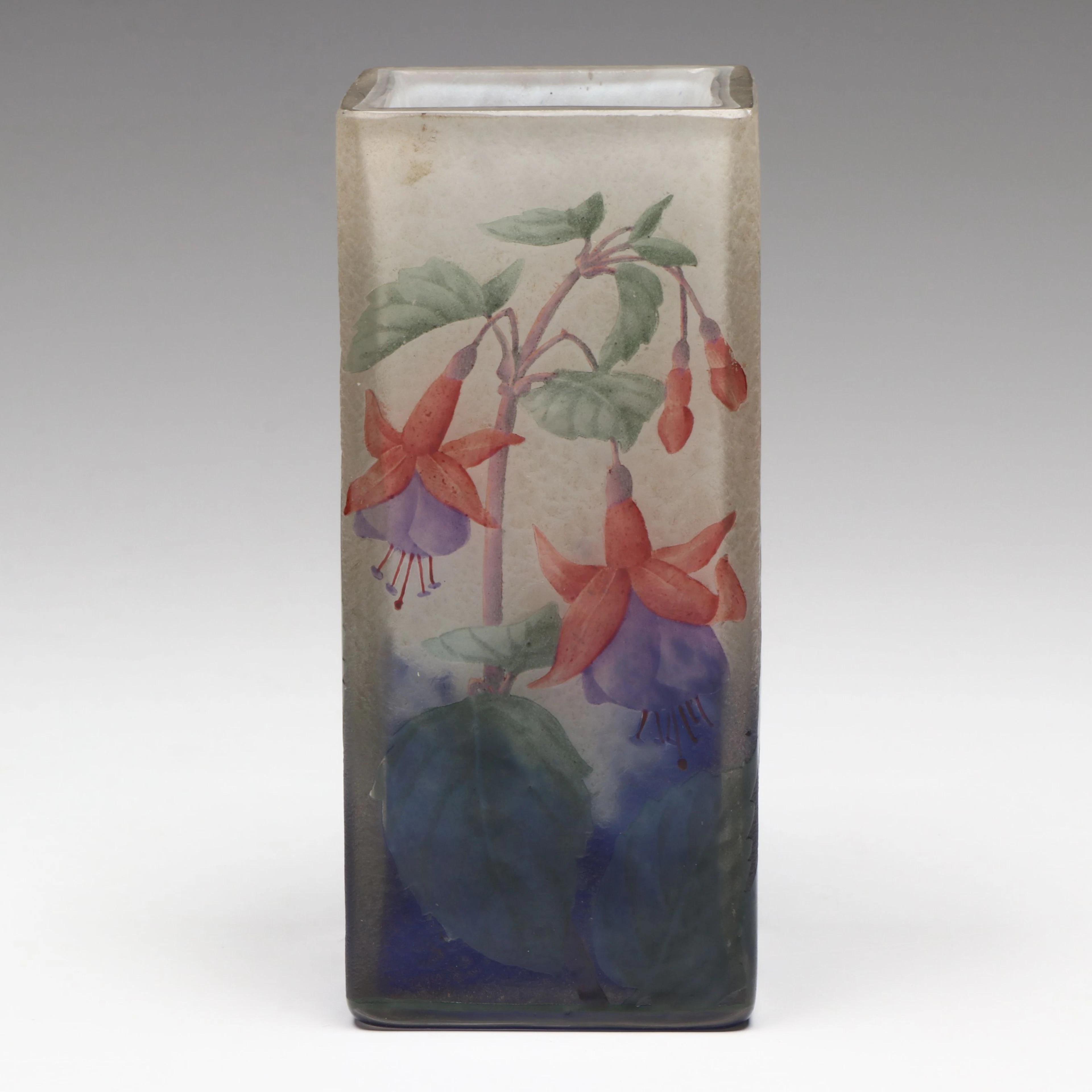 Antique Daum Nancy Glass Vase, Early 20th Century
