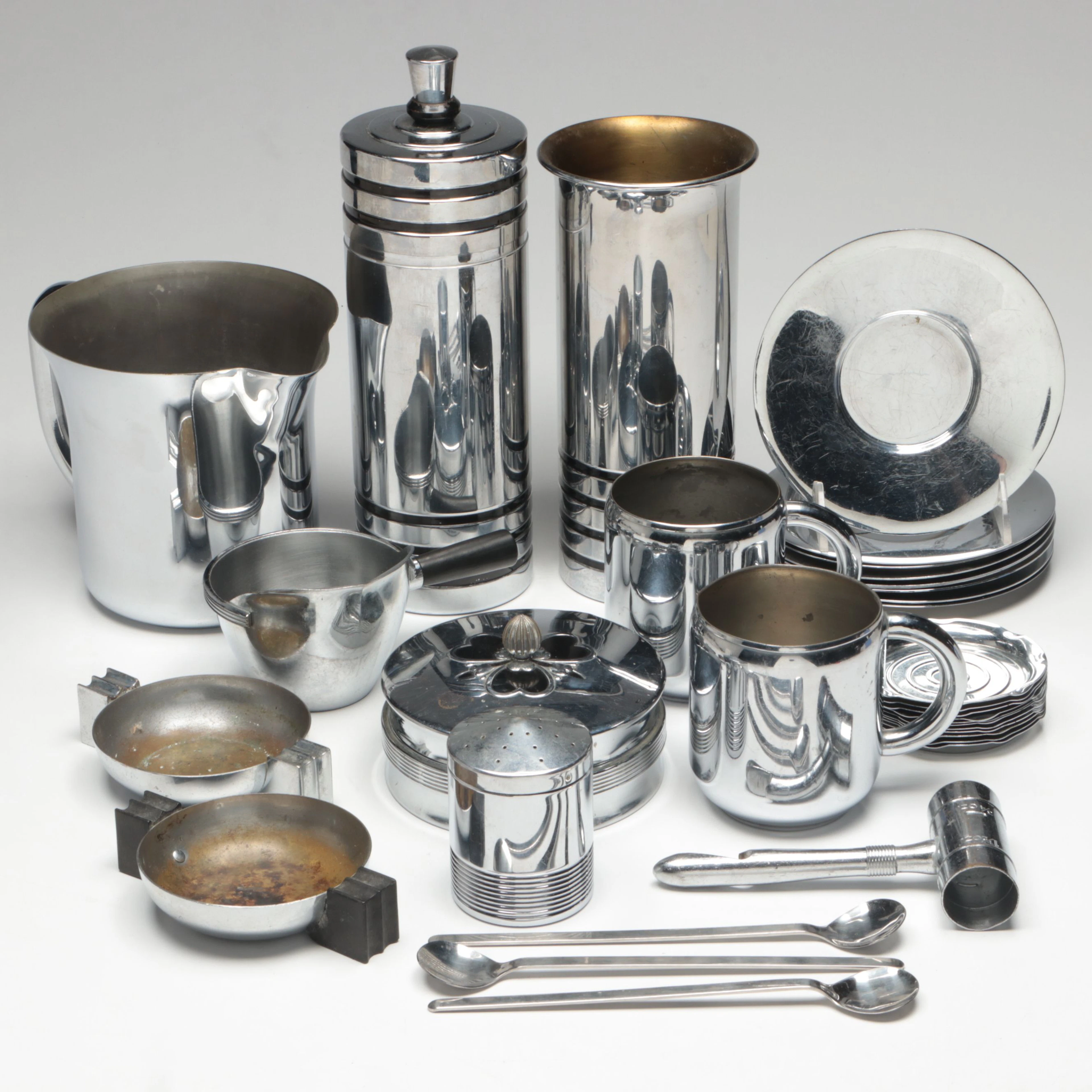 Chase with Other Art Deco and Mid Century Modern Style Barware and Accessories
