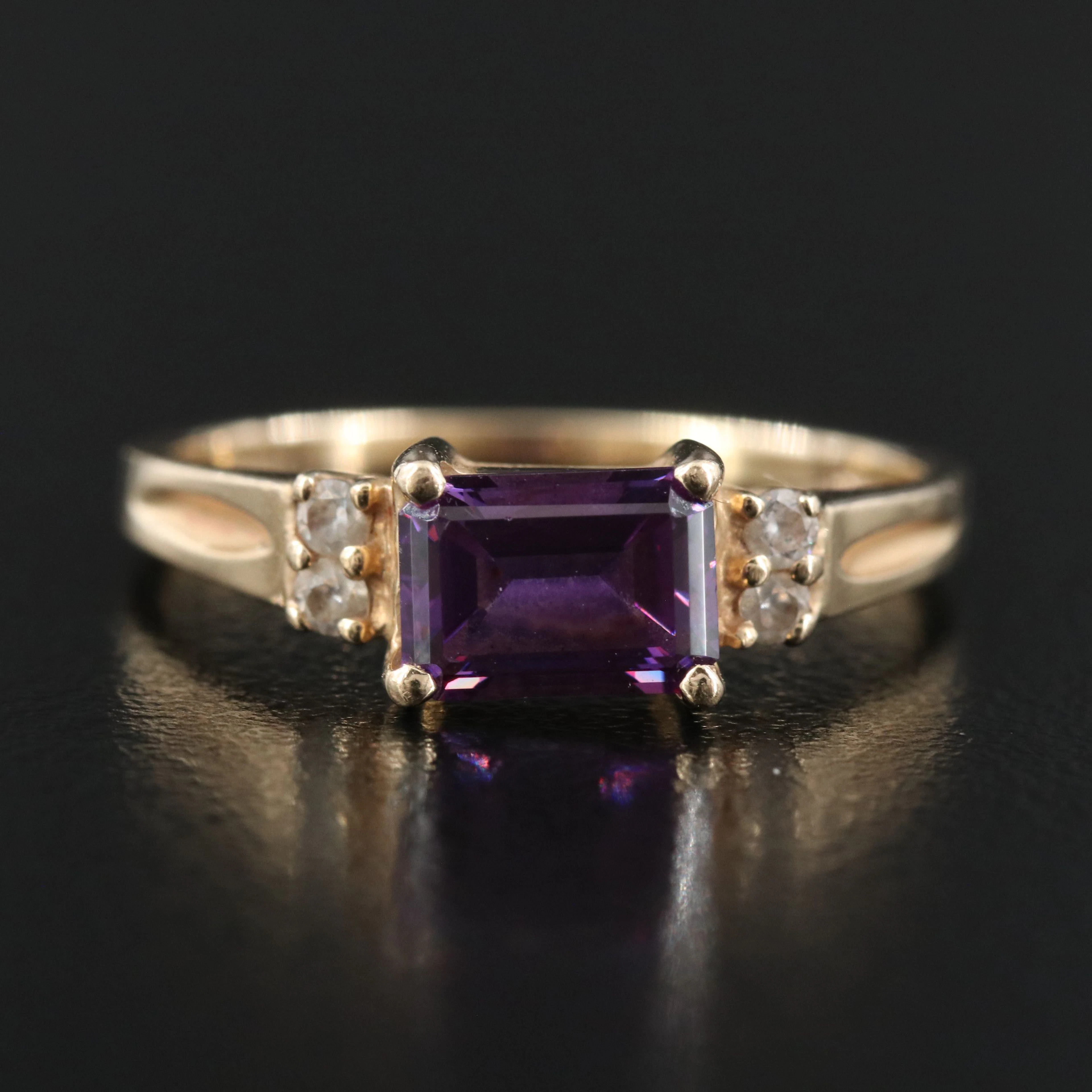 14K CZ Ring