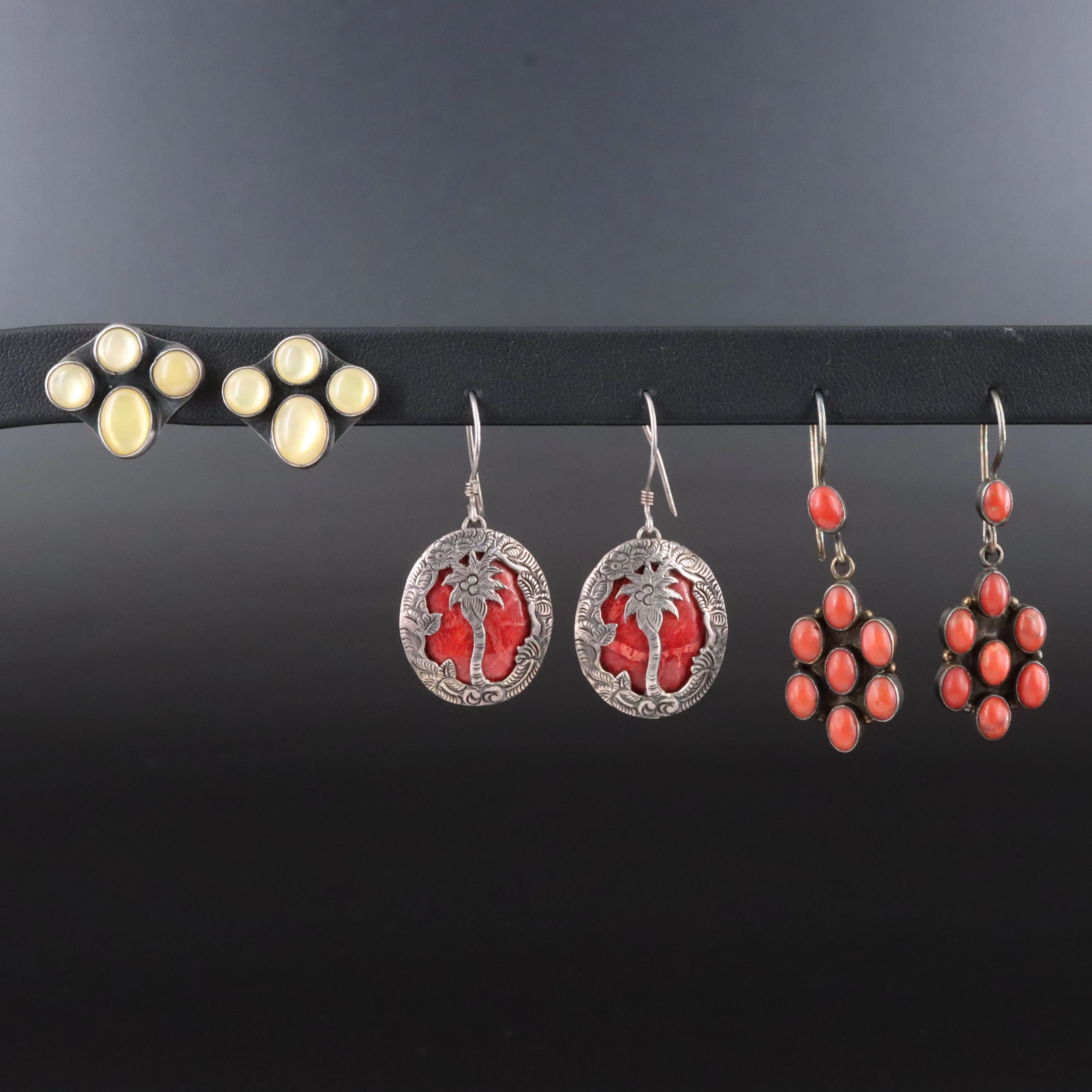 K.C. Cook for Rocki Gorman and Coral Featured in Sterling Earrings