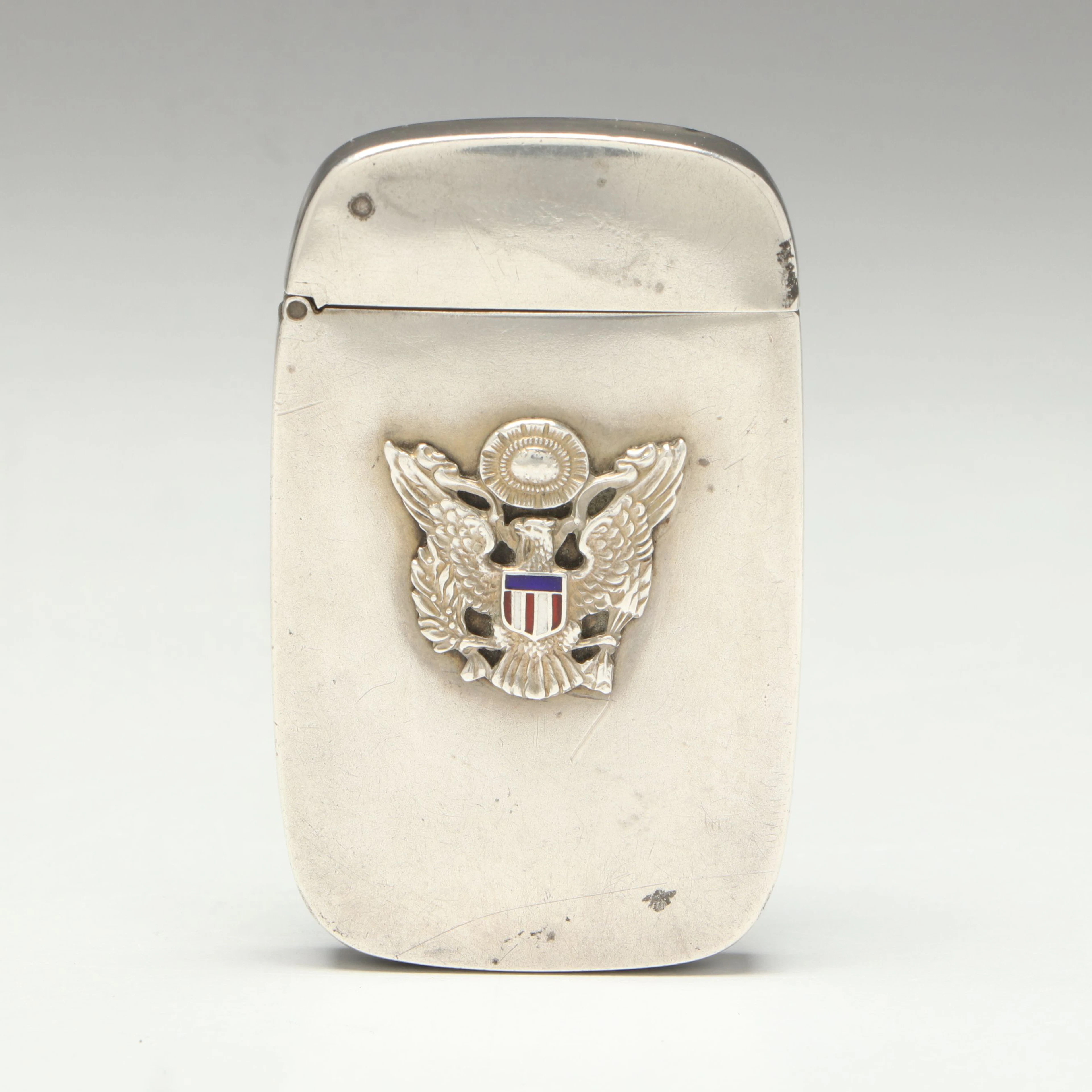 Great Seal of the United States Decorated Sterling Silver Match Safe
