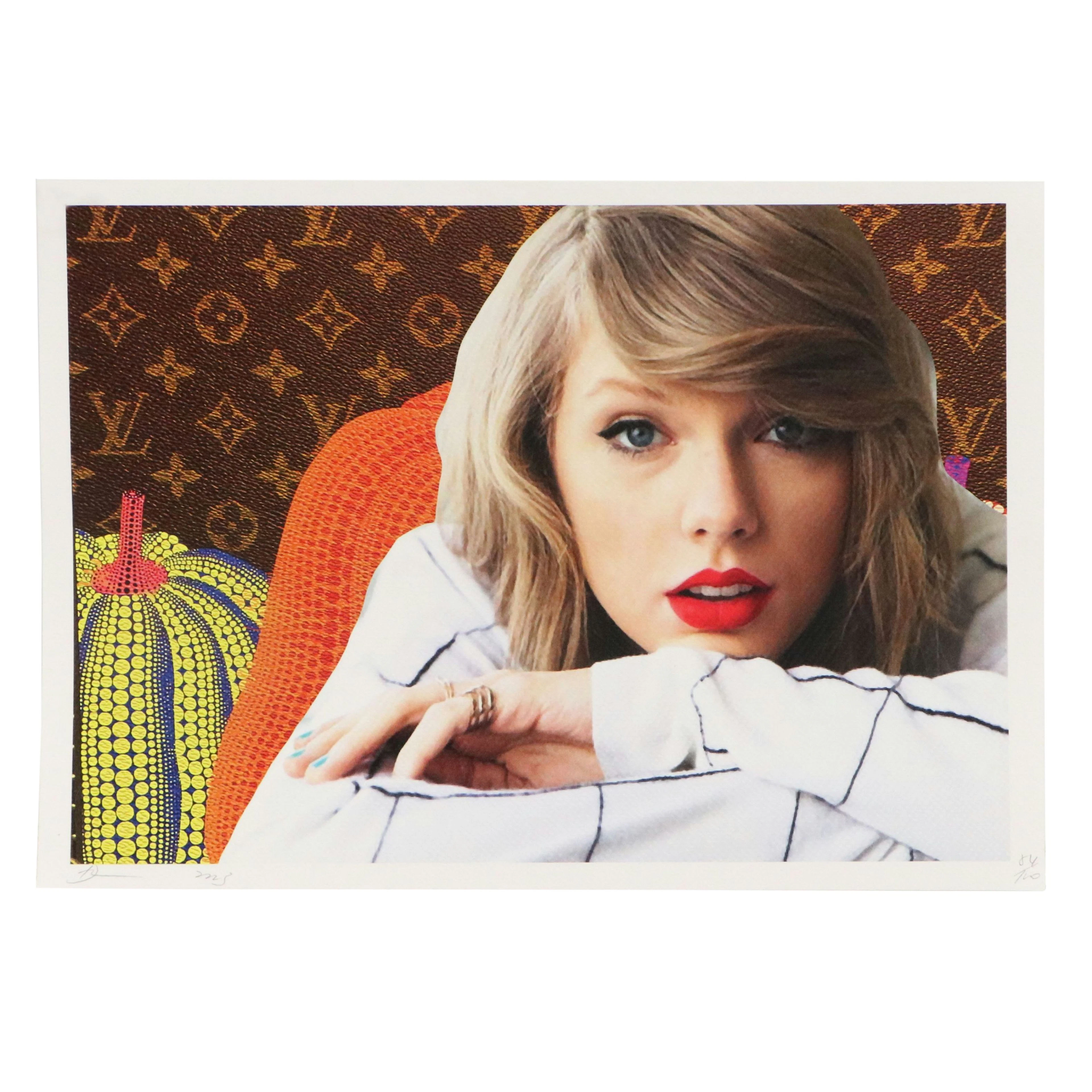 Death NYC Pop Art Digital Collage of Taylor Swift x Yayoi Kusama x