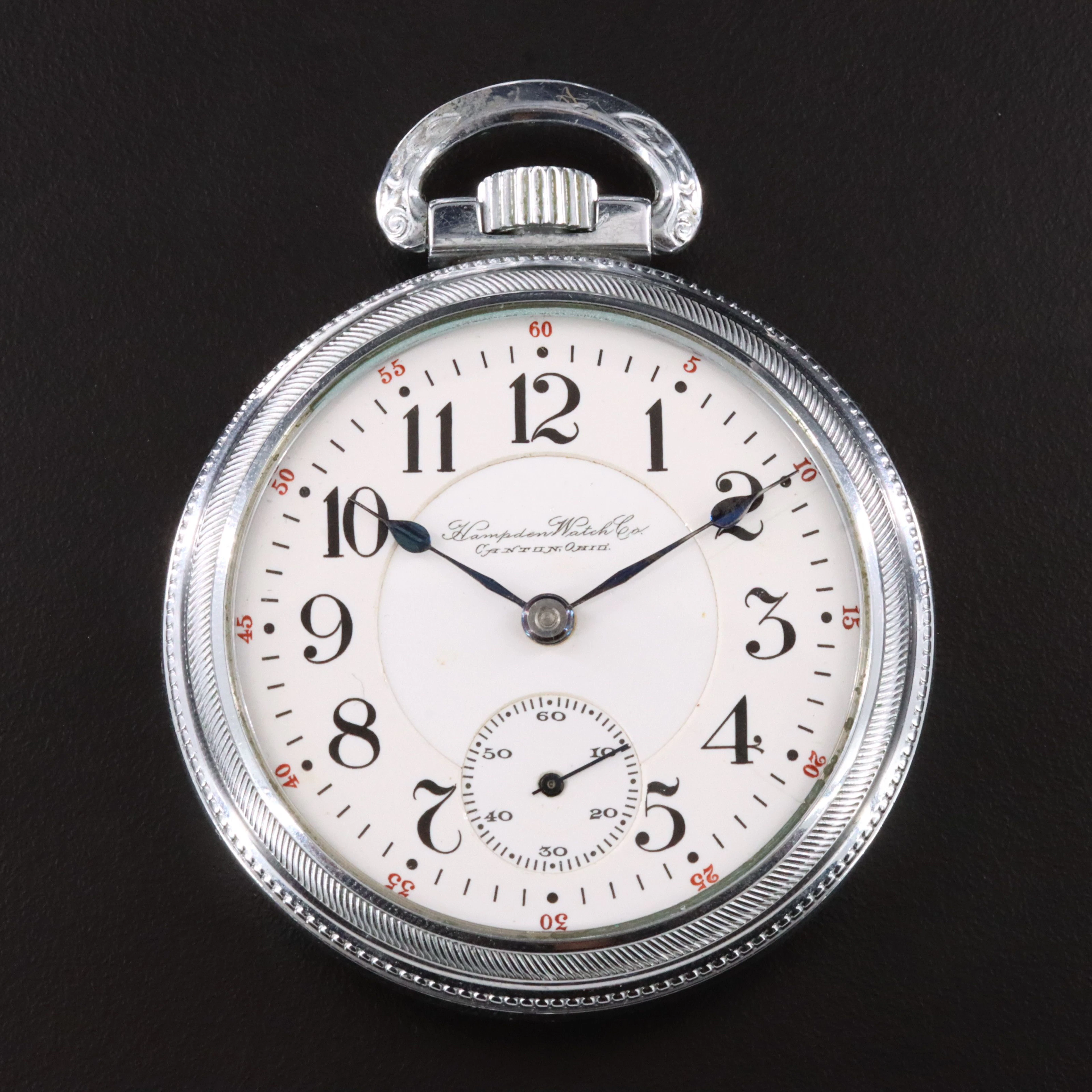 1909 Hampden Watch Co. Canton Ohio John Hancock 21 Jewlel Pocket Watch
