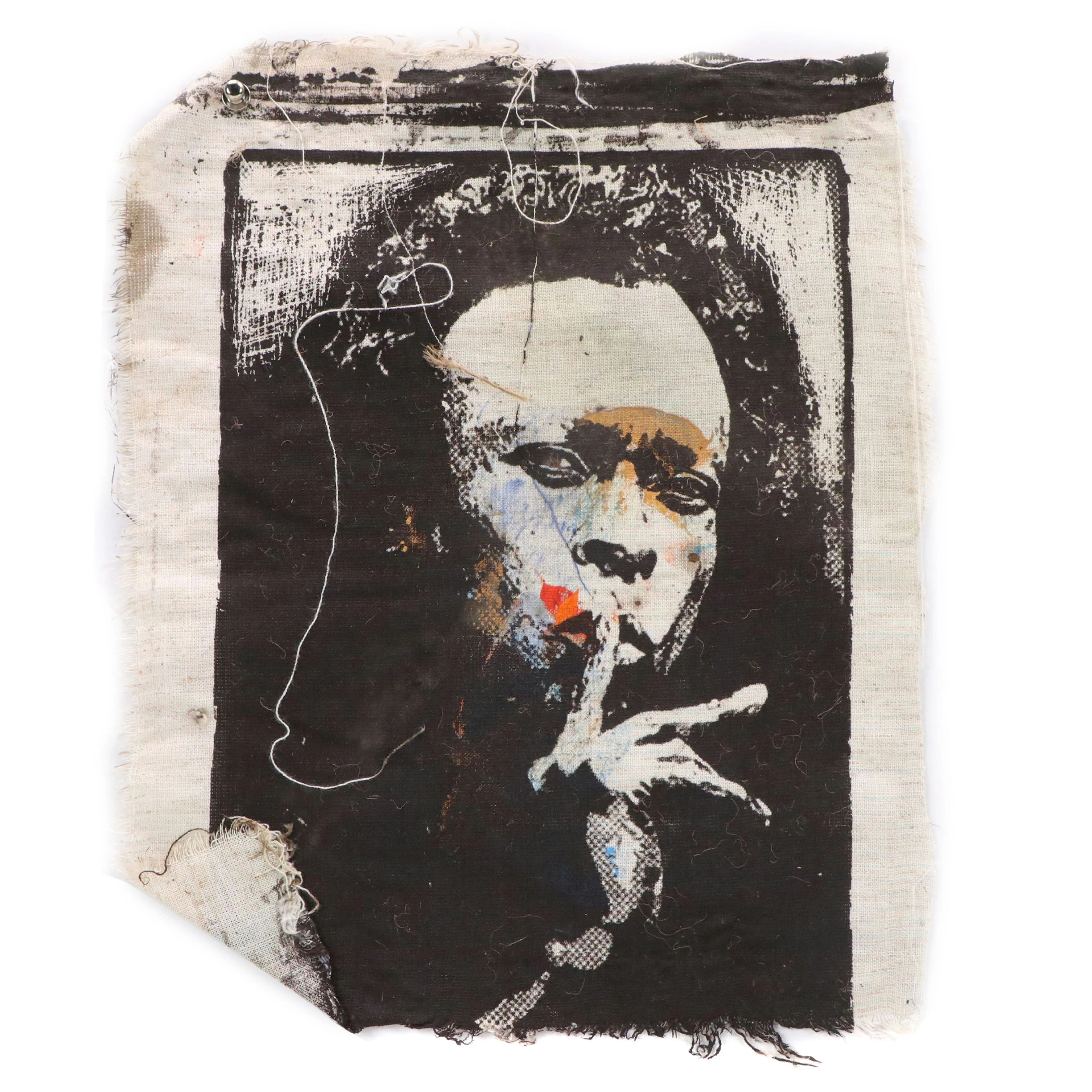 Eric Ajama Pop Art Embellished Screenprint of Miles Davis