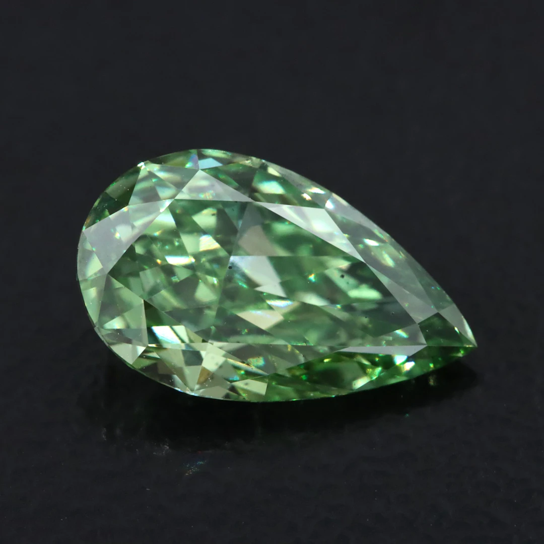 Loose 2.06 CT Lab Grown Fancy Vivid Green Diamond with IGI Report