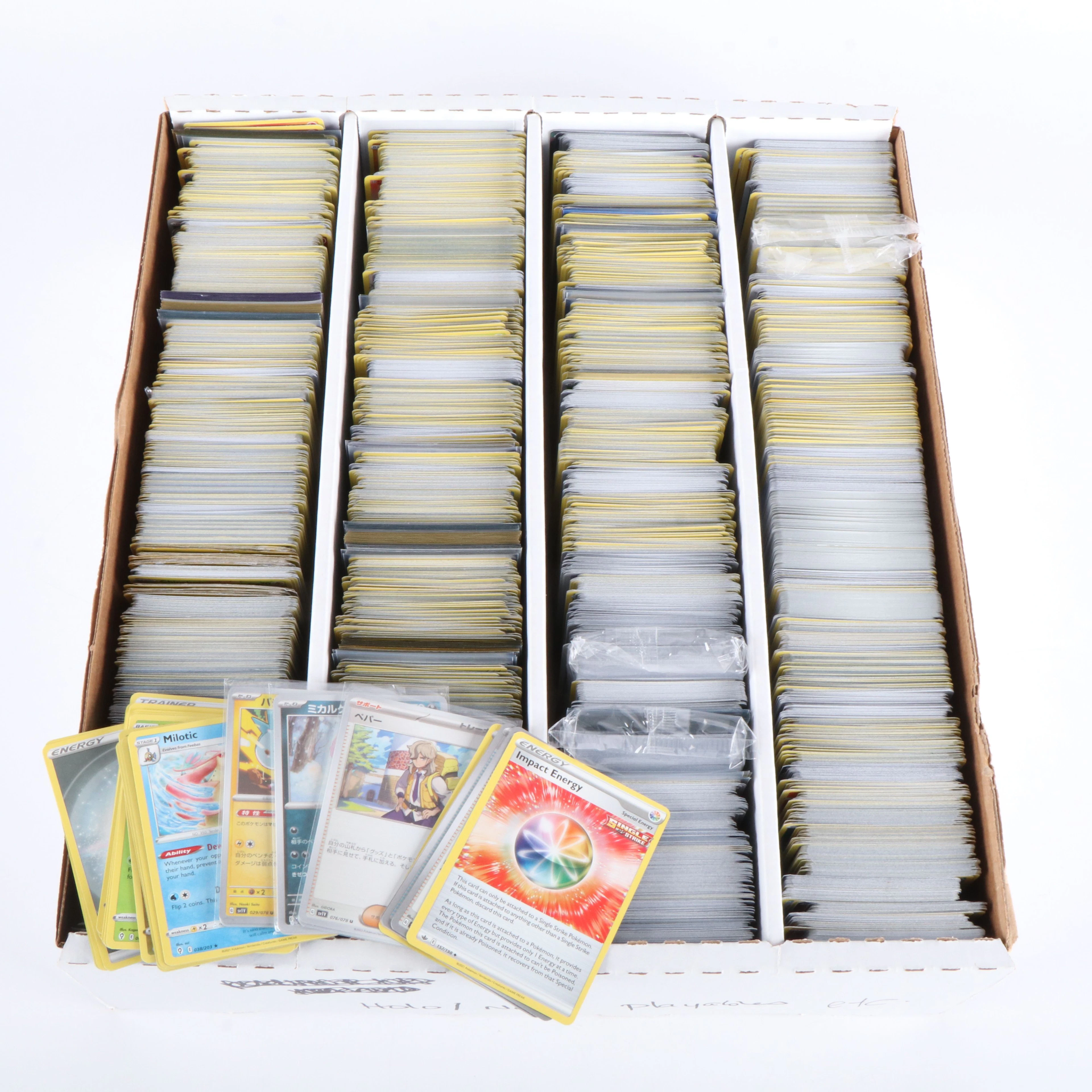 Large Collection of Approximately 3,200 Pokémon Cards, 2020s