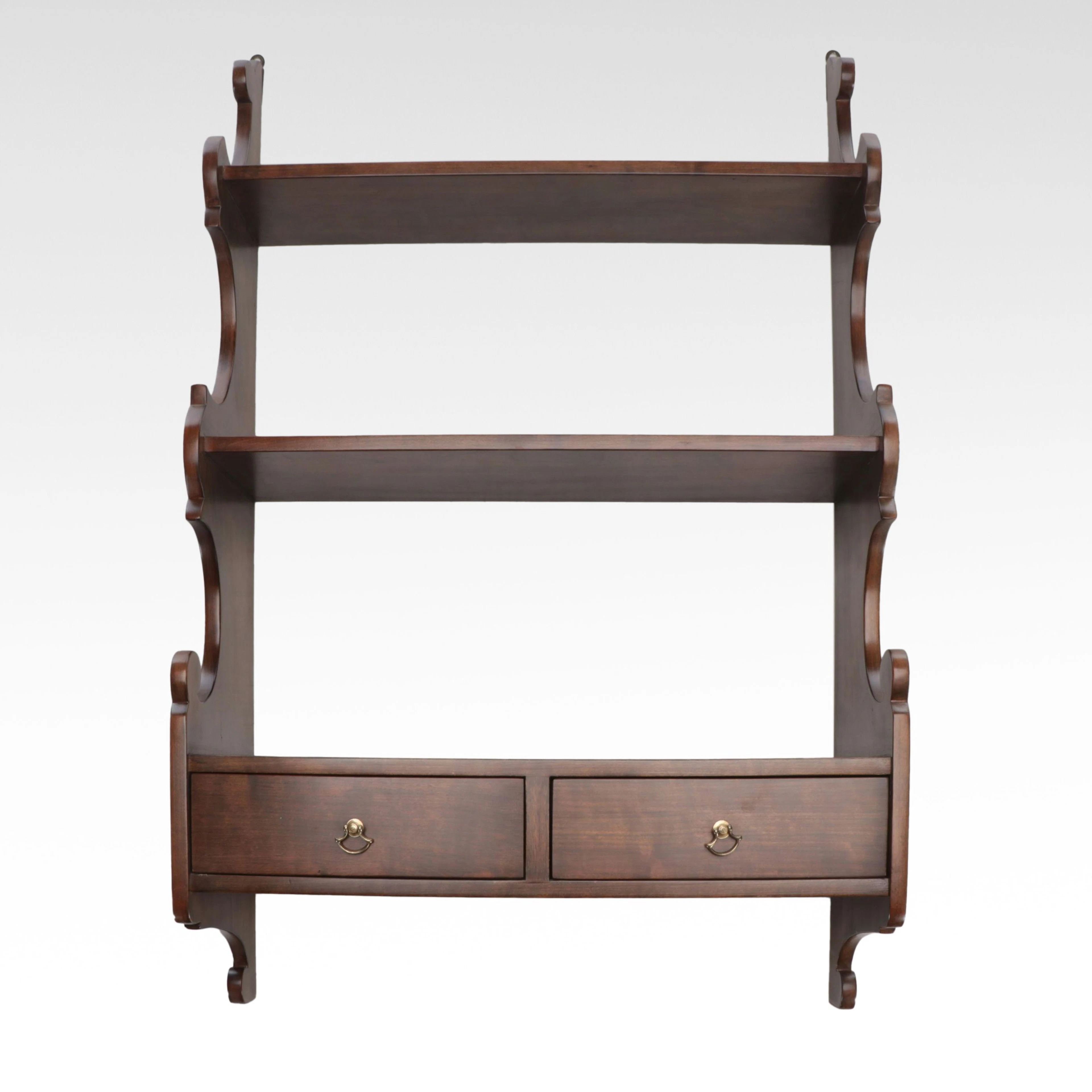 Stickley Cherry Wood Curio Shelf, 1982
