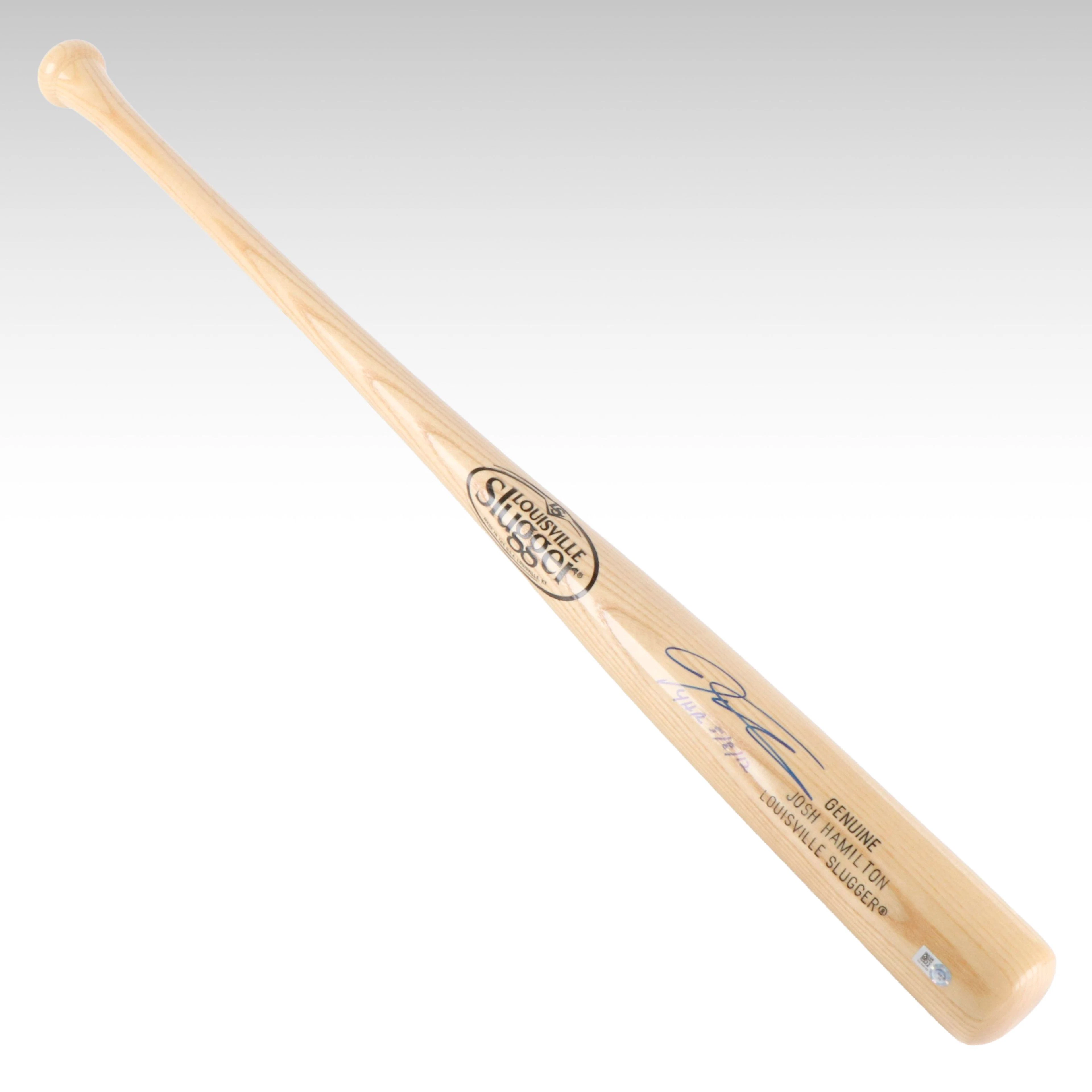 Josh Hamilton Signed Louisville Slugger Baseball Bat