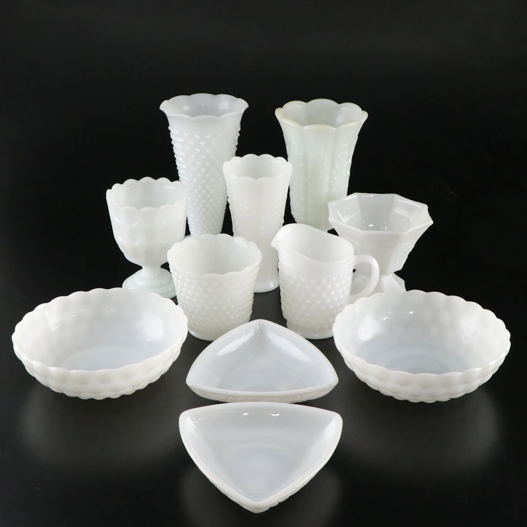 E.O. Brody & Anchor Hocking Glass Vases, Planter, and More