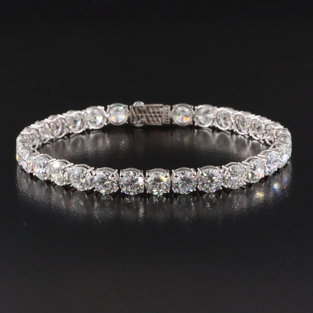14K 18.89 CTW Lab Grown Diamond Line Bracelet