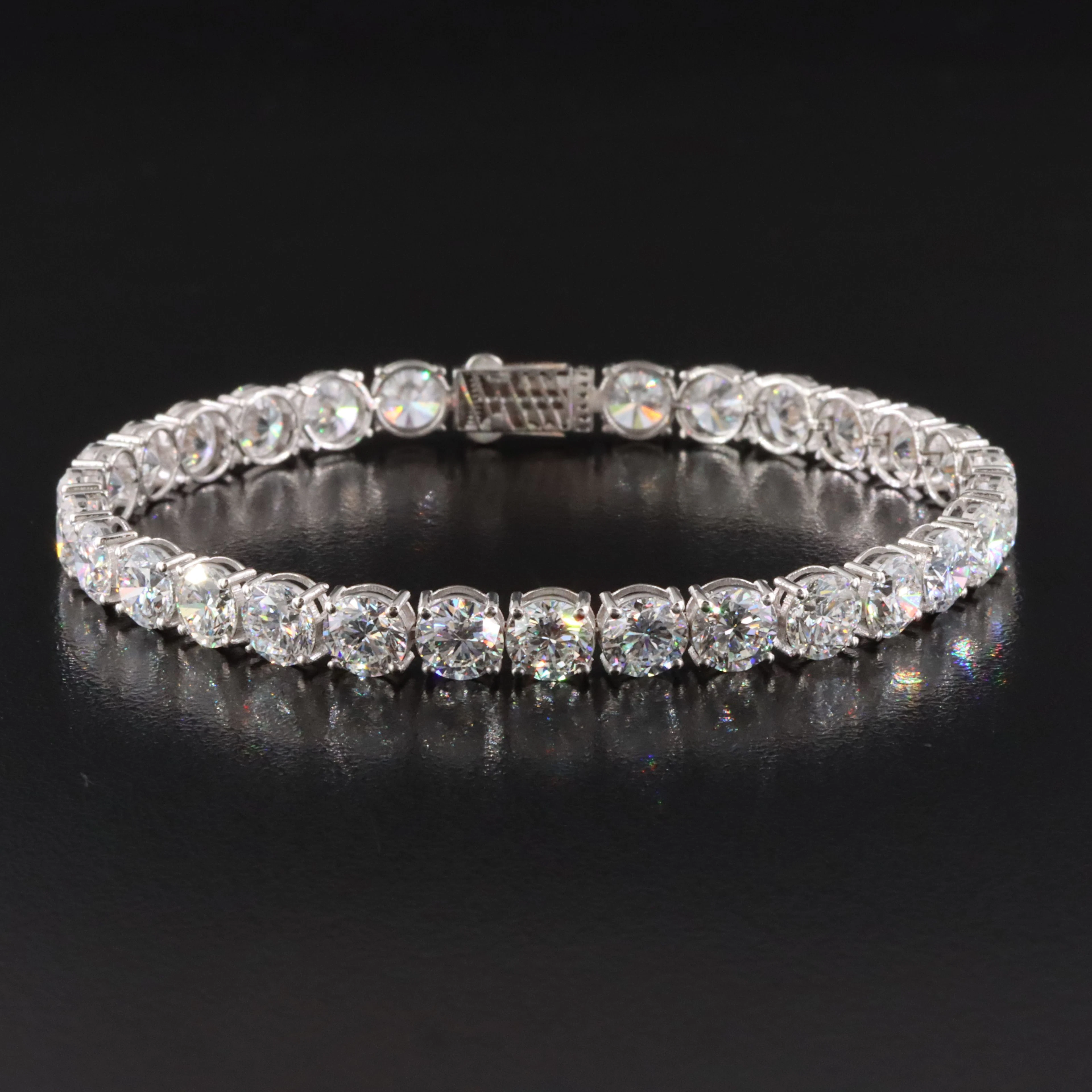 14K 18.89 CTW Lab Grown Diamond Line Bracelet