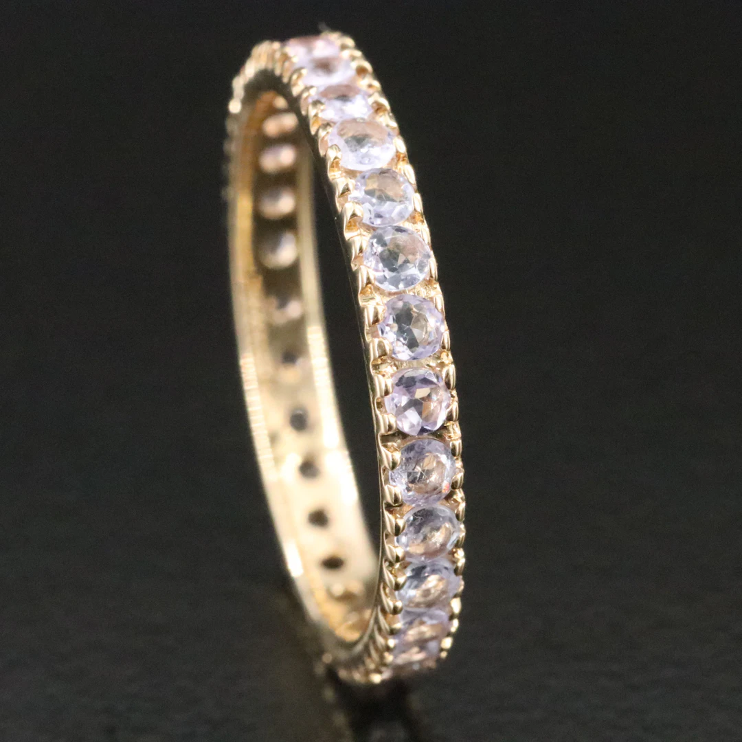 14K Tanzanite Eternity Band