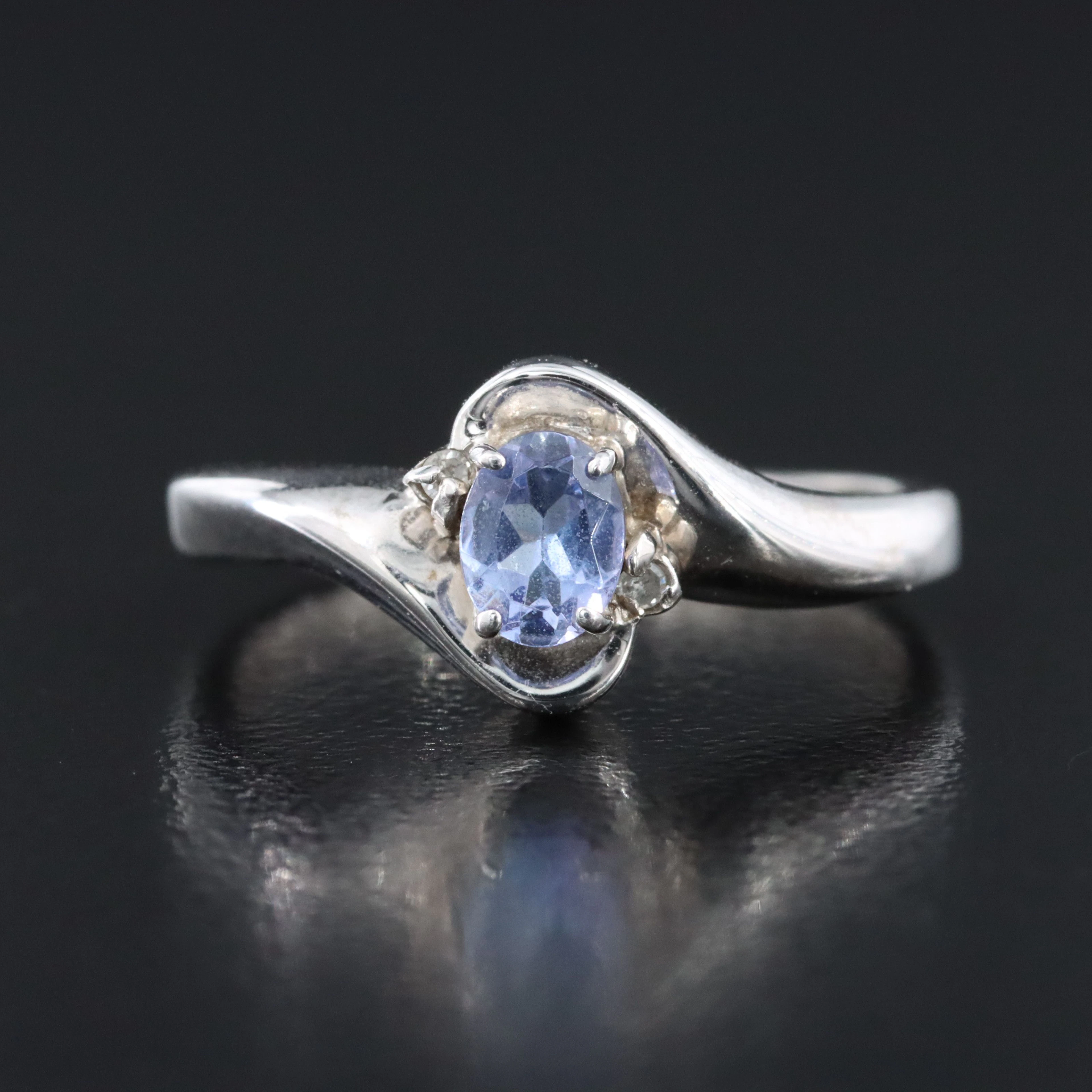 10K Tanzanite and Diamond Ring