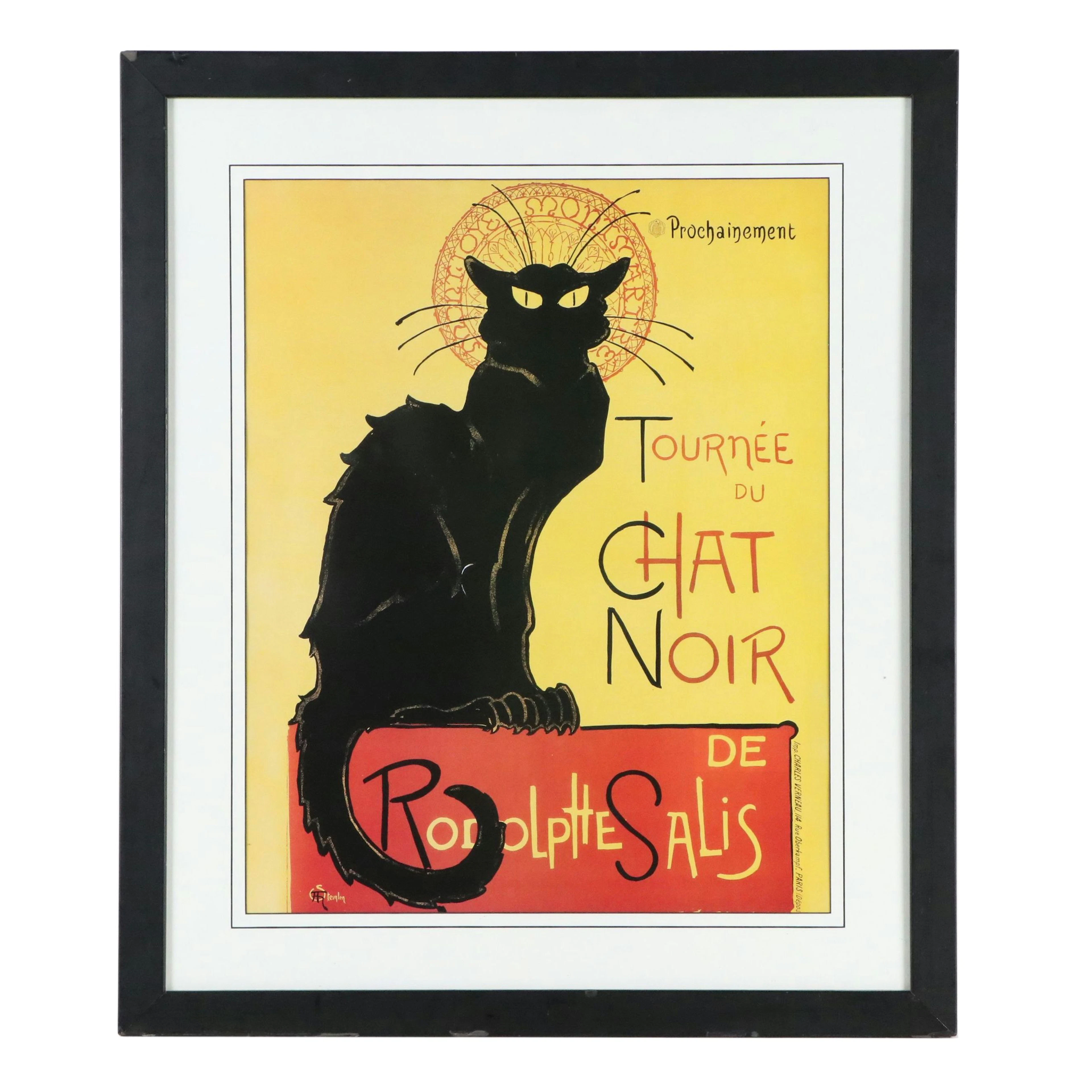 Offset Lithograph After Théophile Alexandre Steinlen "Tournée du Chat Noir"