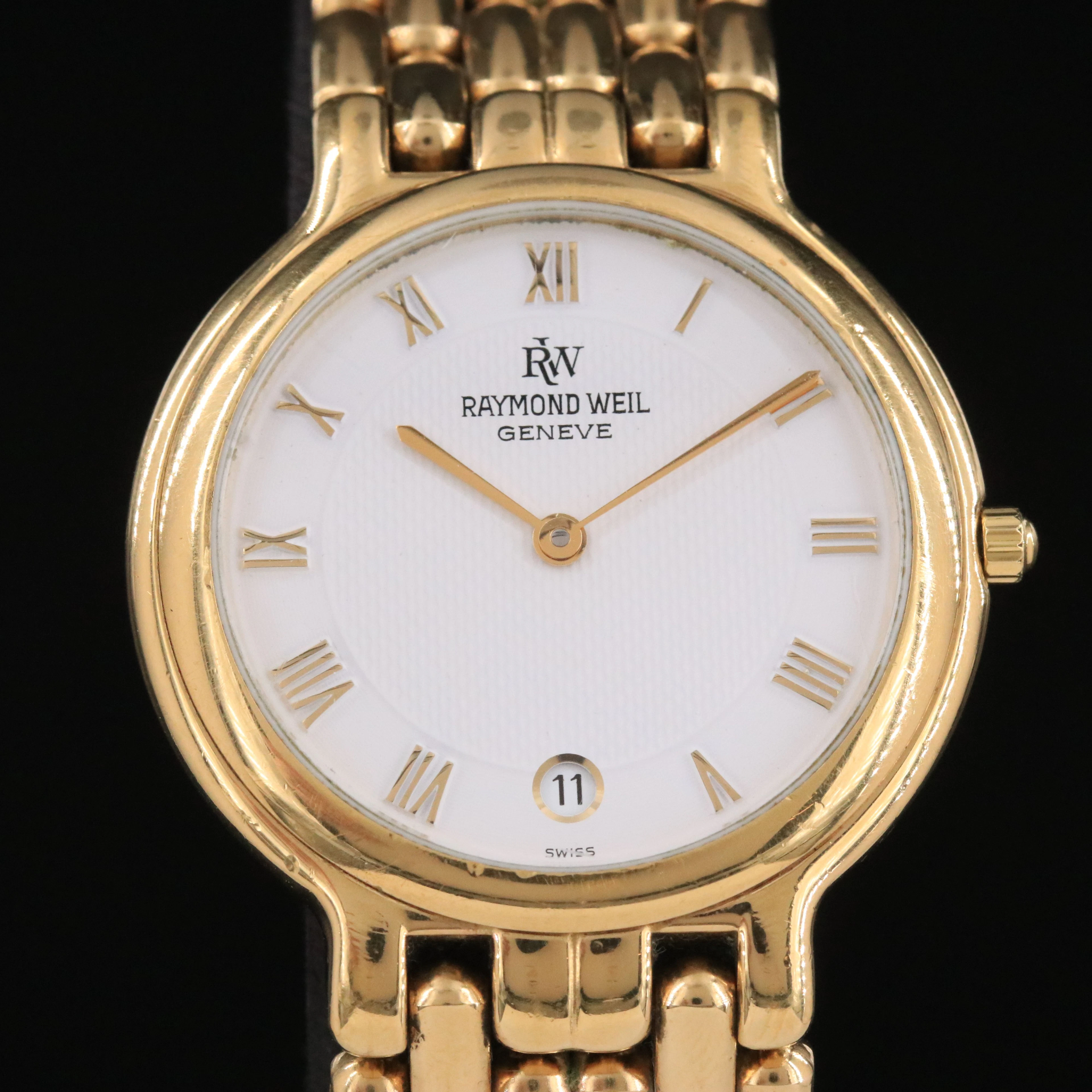 Raymond Weil Gold Tone Ultra Thin Quartz Dress Watch