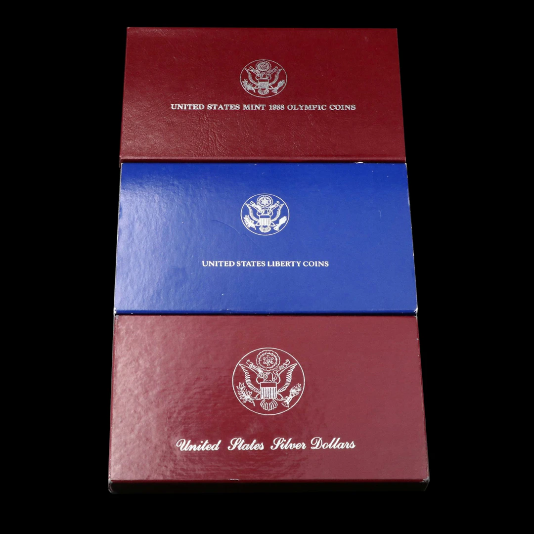 Four Modern Commemorative U.S. Proof Silver Dollars