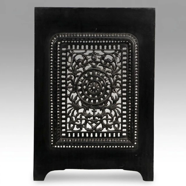 Victorian Aesthetic Movement Style Cast Iron Summer Cover