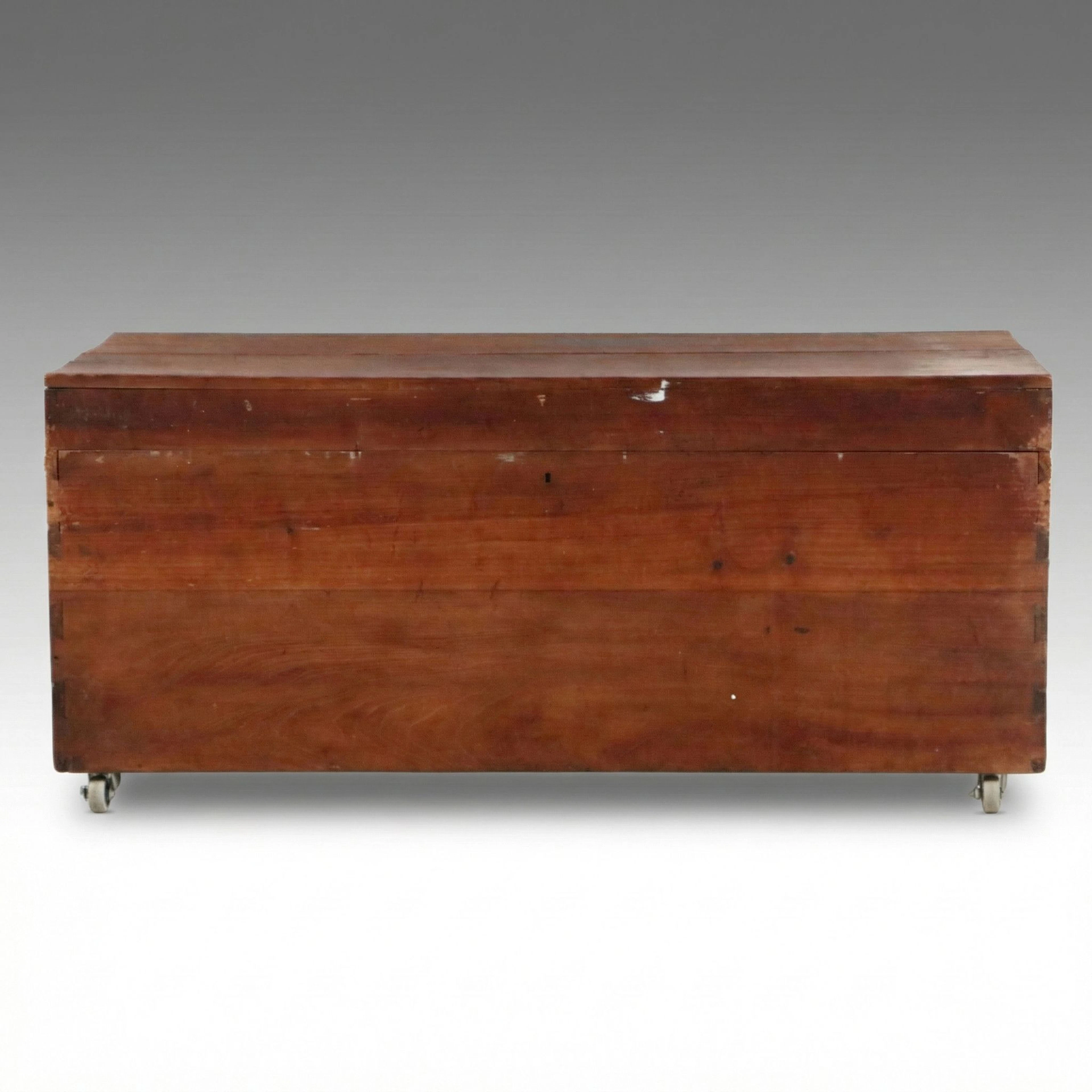Antique Pine Dovetailed Blanket Chest, Mid to Late 19th Century