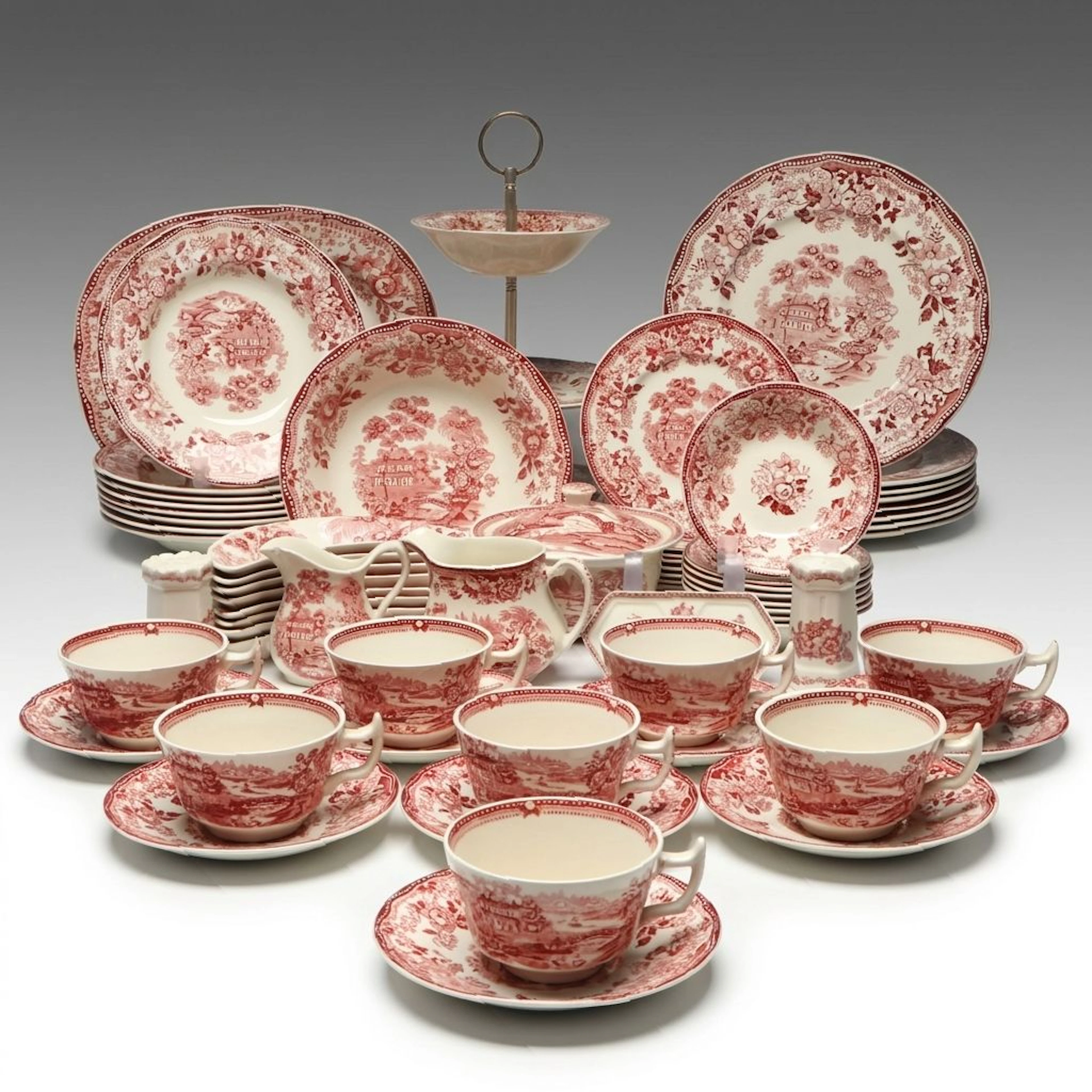 Royal Staffordshire "Tonquin" Porcelain Transferware Dinnerware