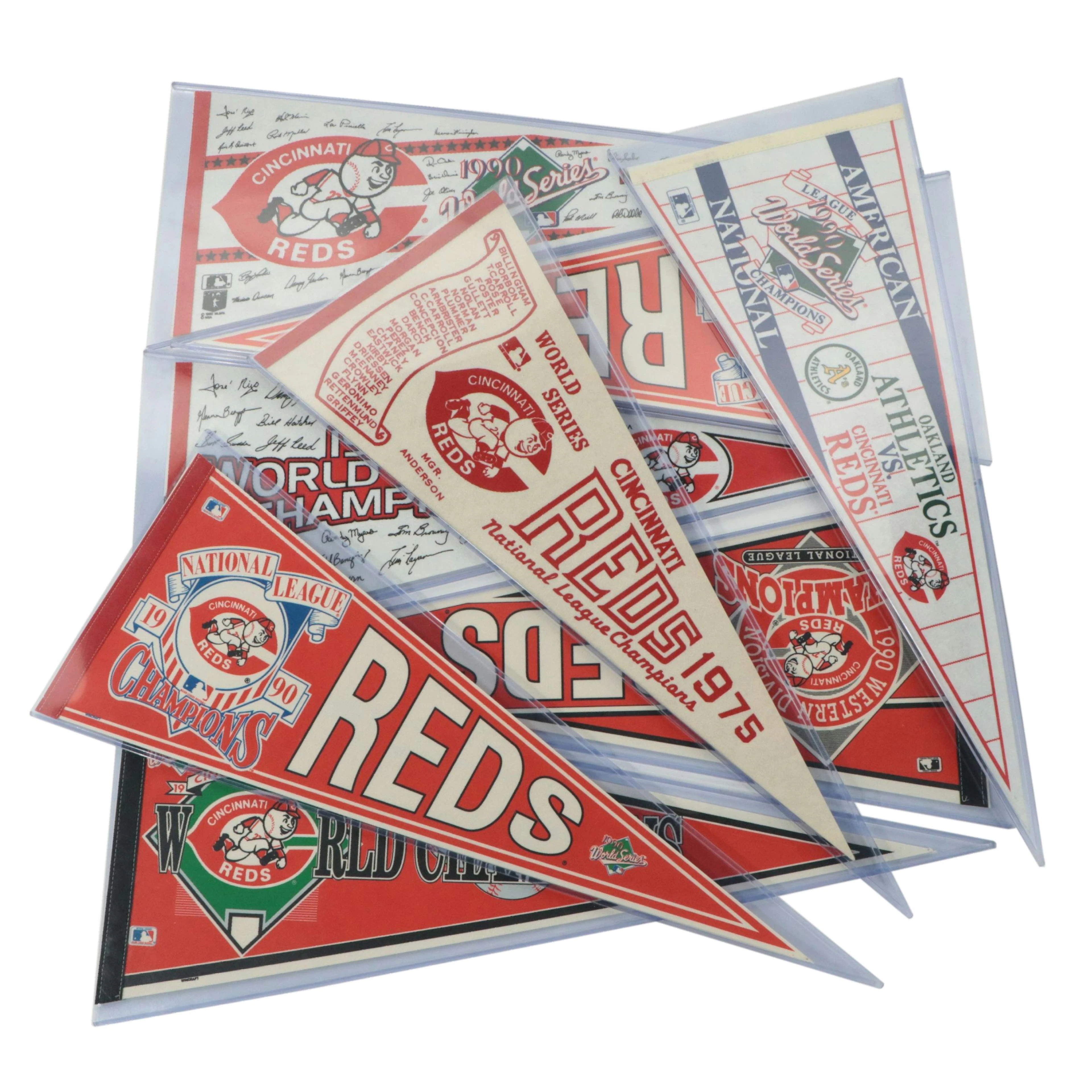 Cincinnati Reds World Champions and World Series Pennants, Late 20th C.