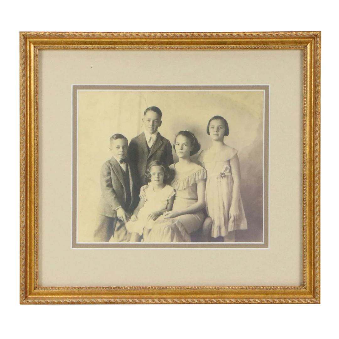 Digital Print of a Family Portrait Photograph, 21st Century