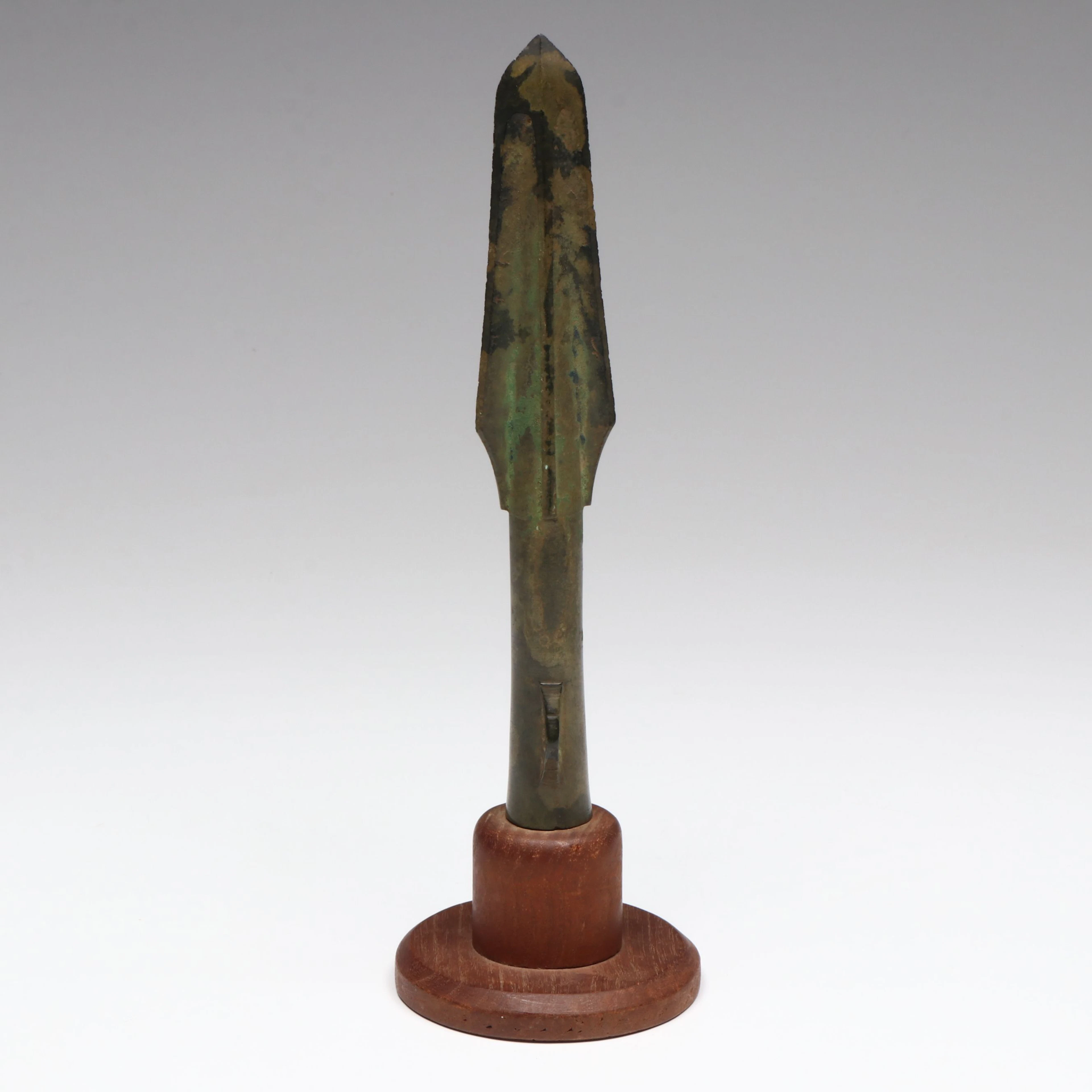 Ancient Chinese Zhou Bronze Spear Head, 1046-256 BCE