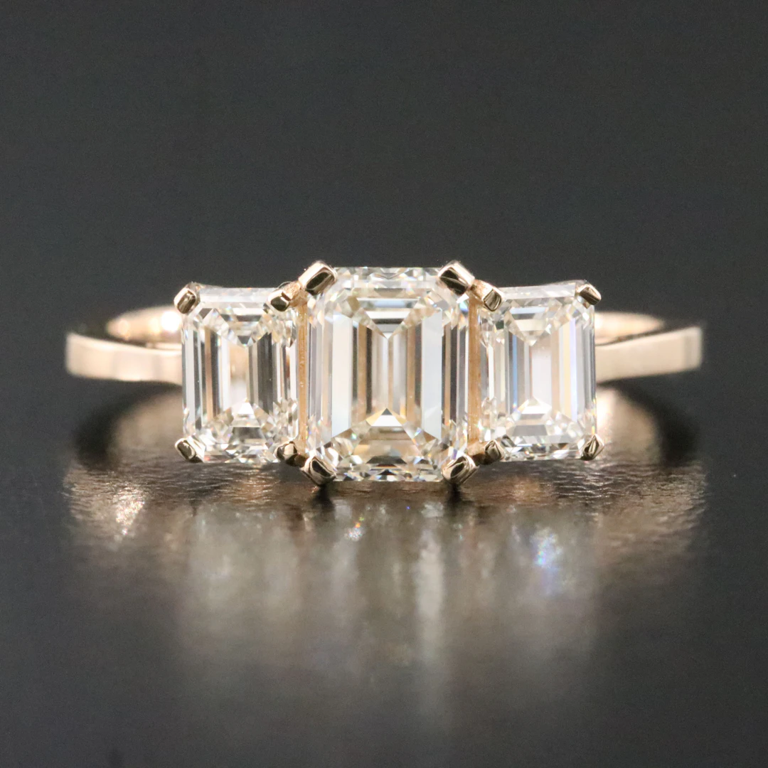 14K 1.72 CTW Diamond Ring with GIA Reports