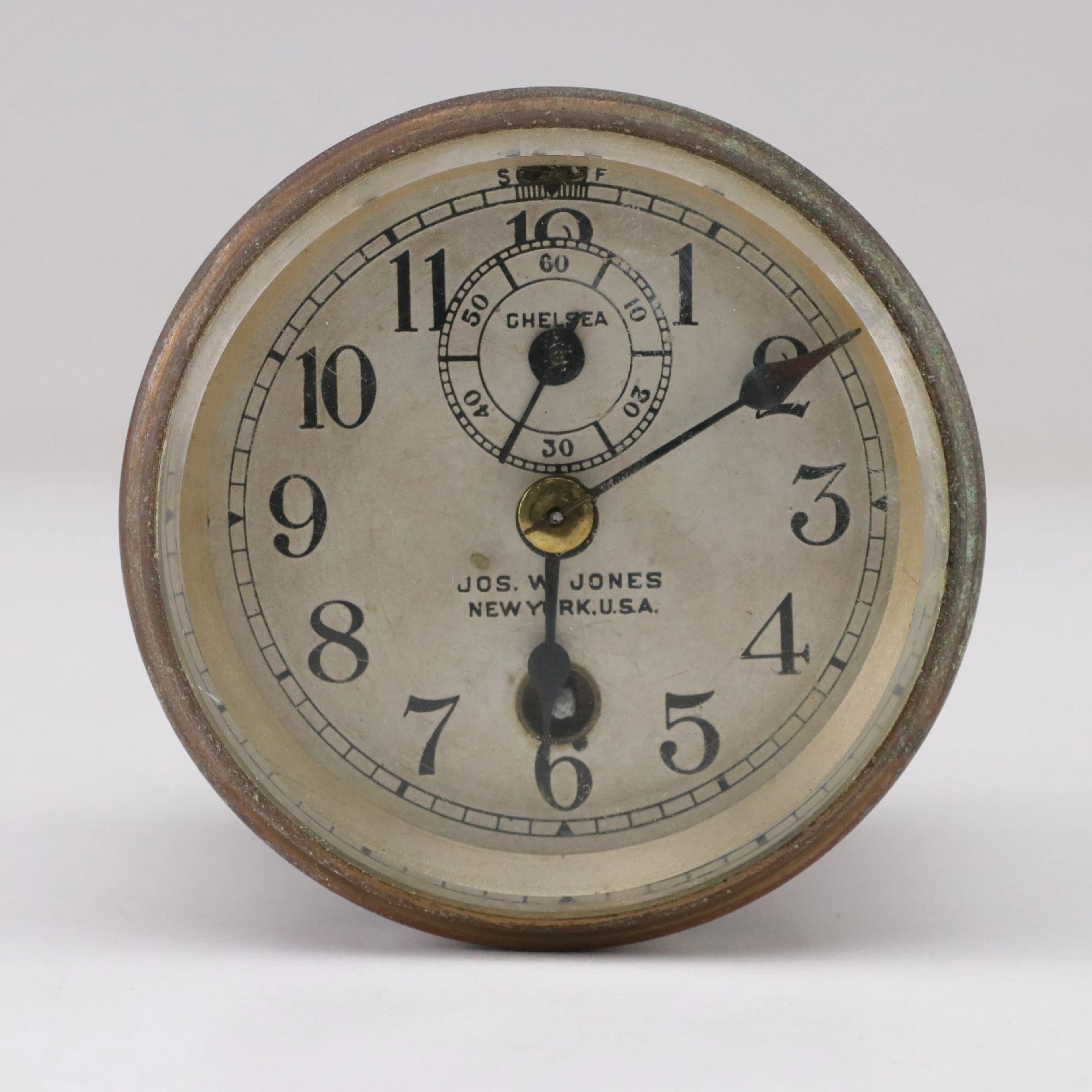 Joseph W. Jones "Chelsea" Automotive Clock, Early 20th Century