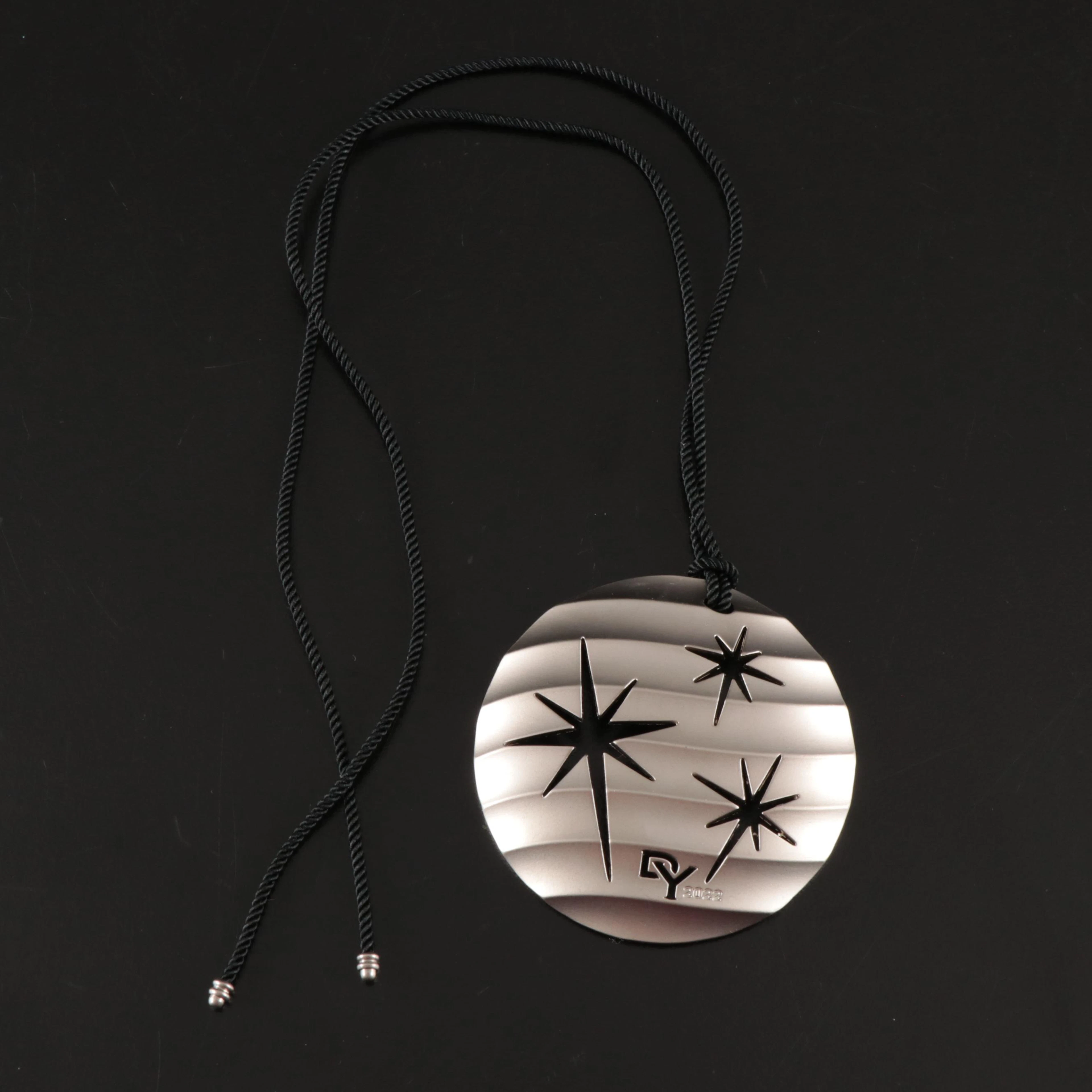 David Yurman Silver Tone Star Christmas Ornament, 2022