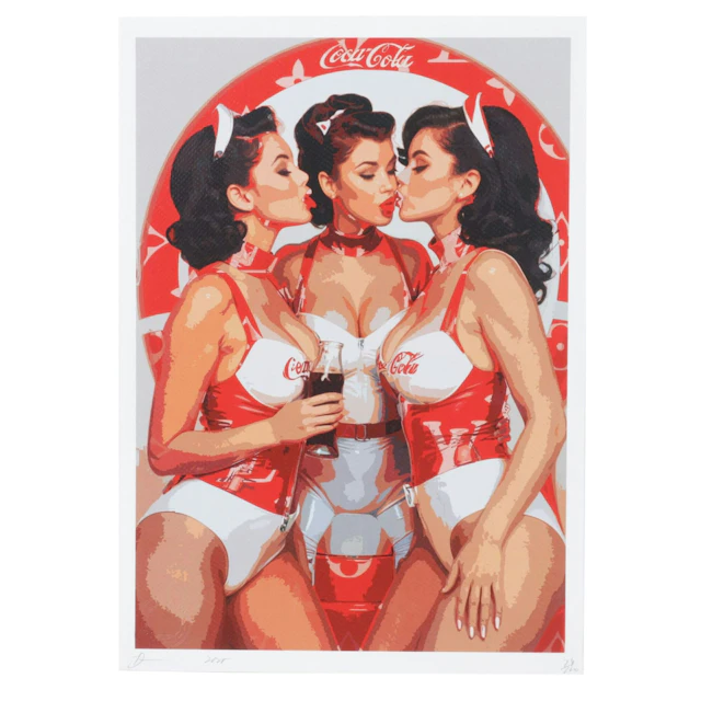 Death NYC Pop Art Graphic Print Homage to Coca-Cola X Louis Vuitton, 2025