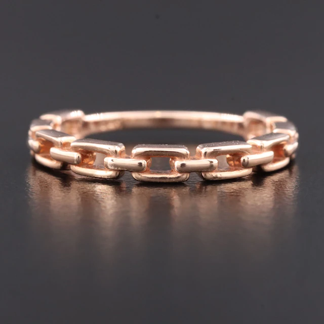 14K Rose Gold Cable Ring