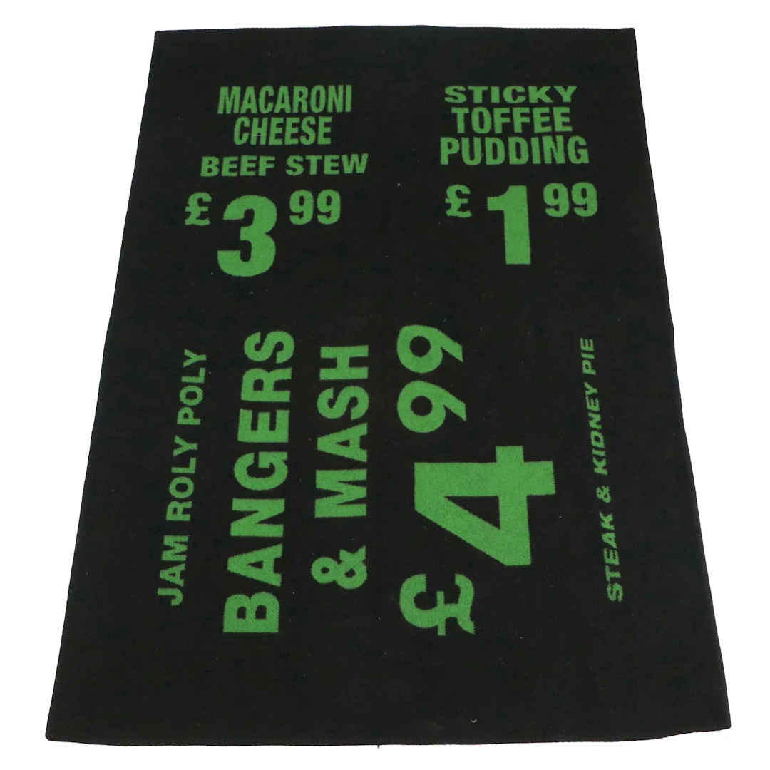 British Food Advertisement Fleece Throw Blanket