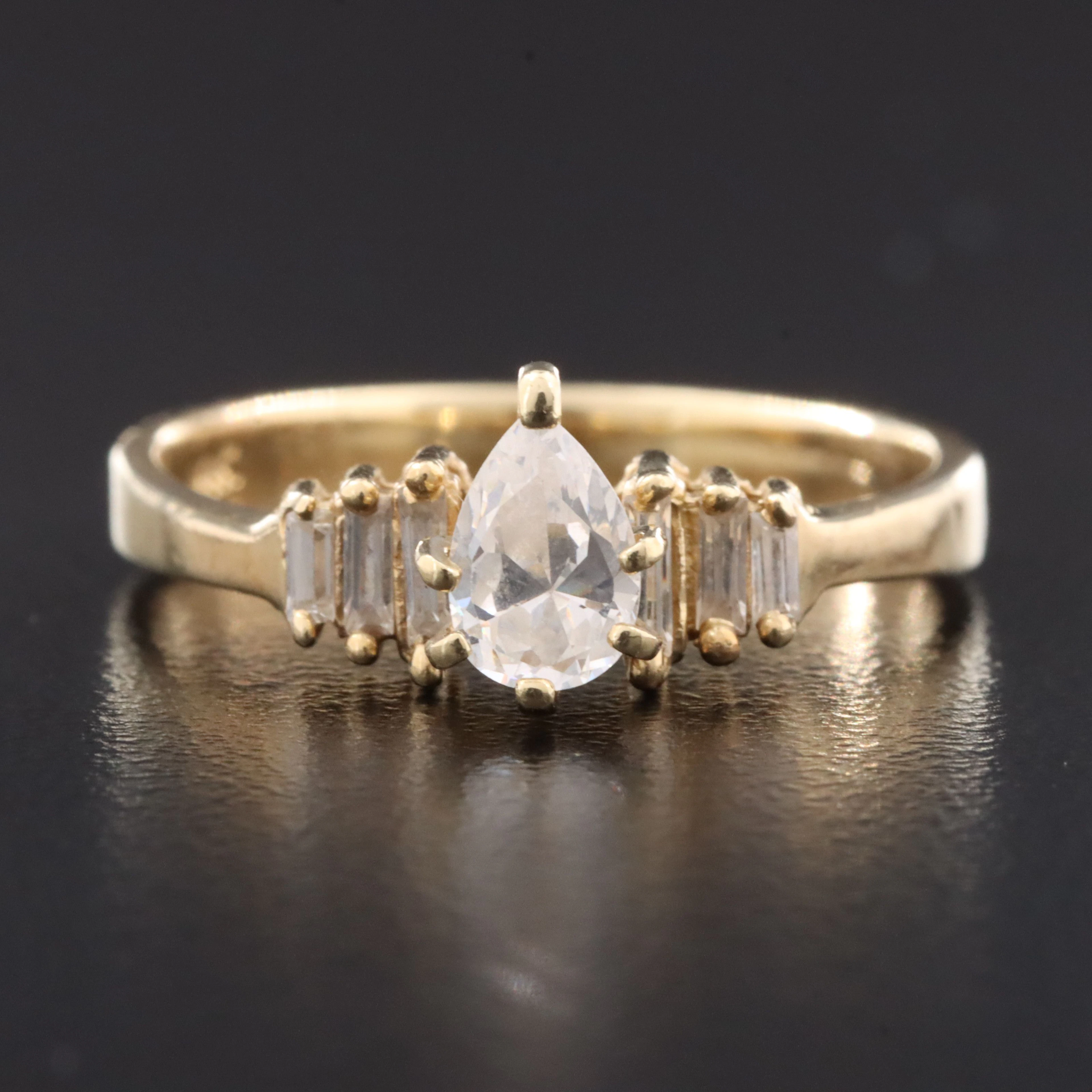 14K CZ Ring