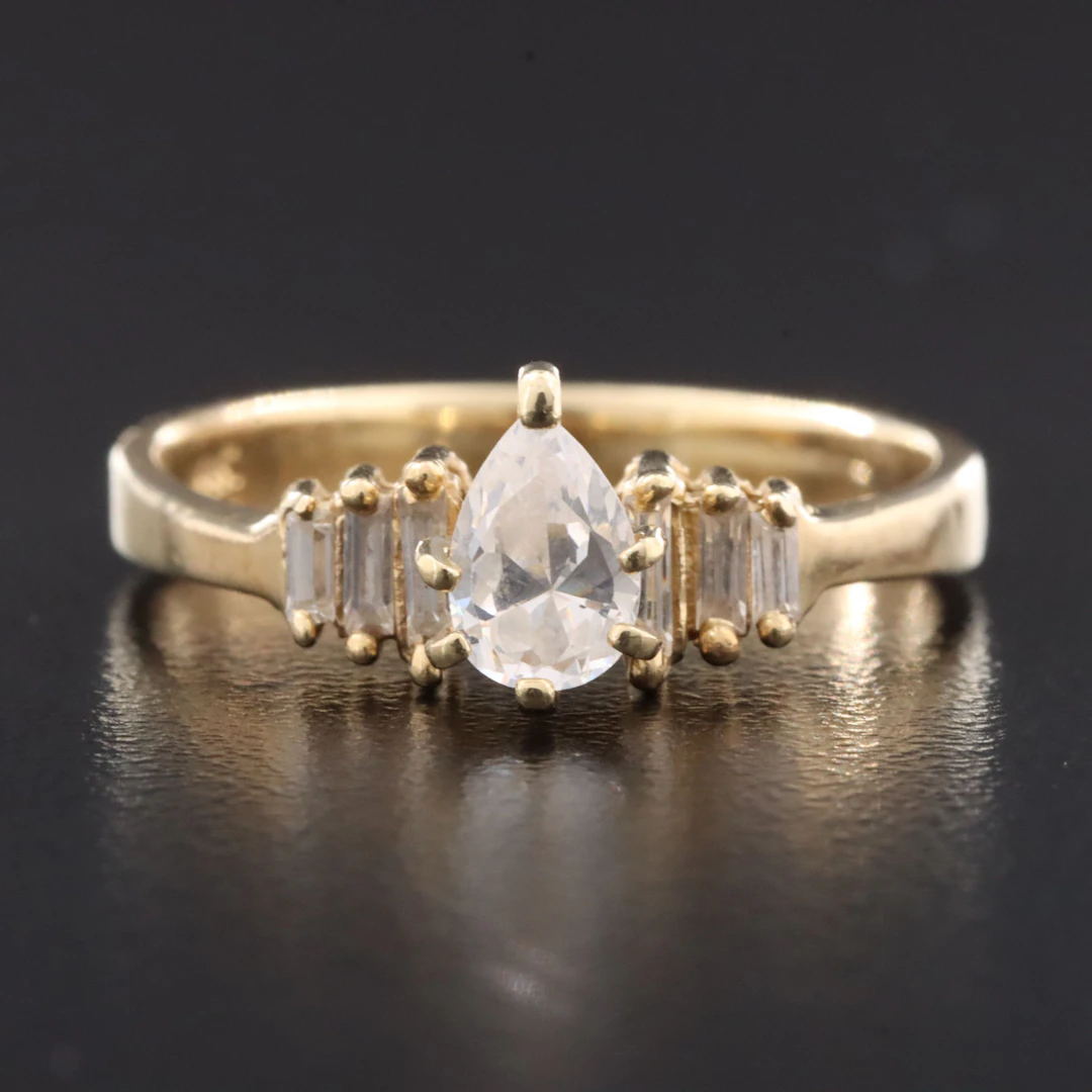 14K CZ Ring