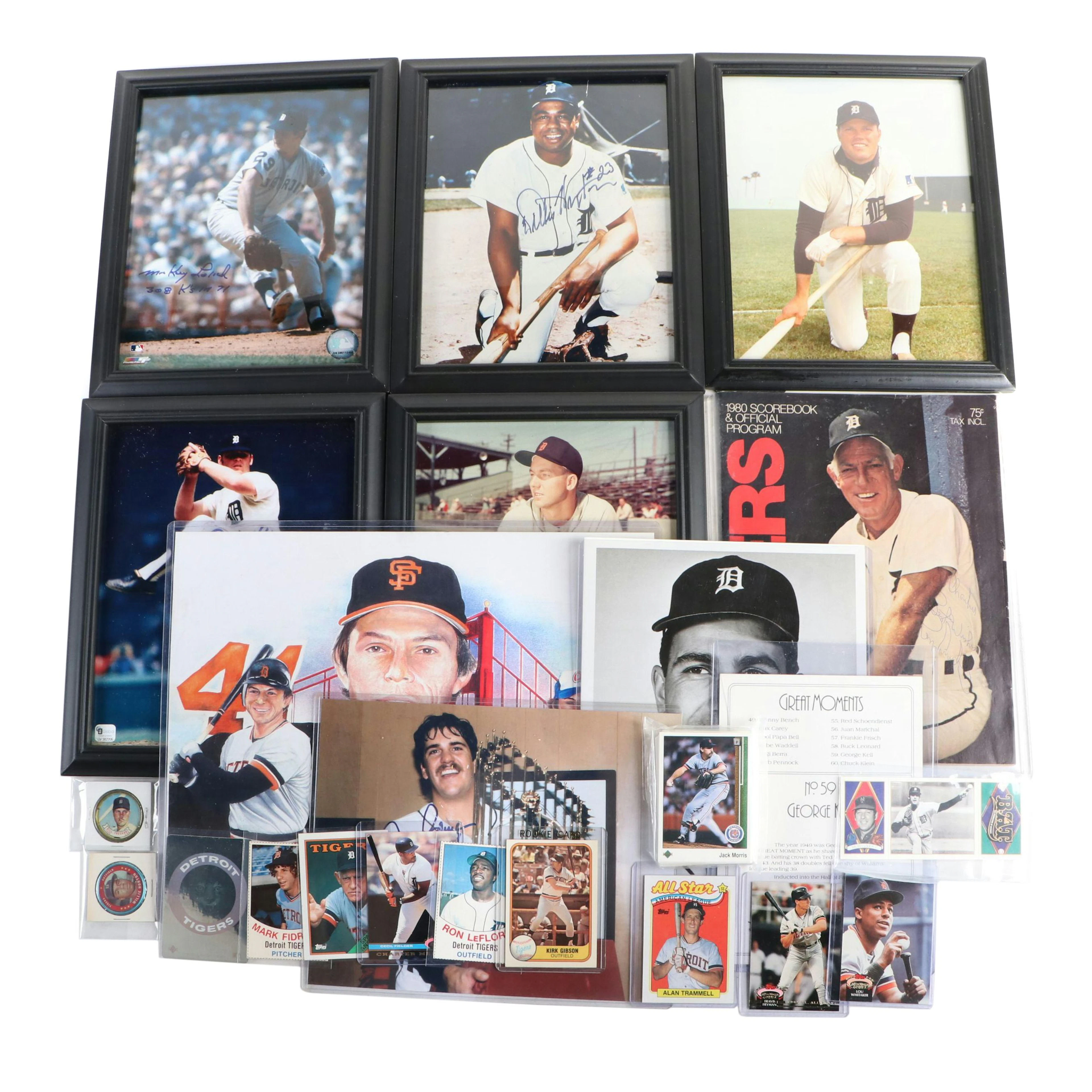 Detroit Tigers, MLB Vintage Collection, Signed Photos, Cards, Coins, More