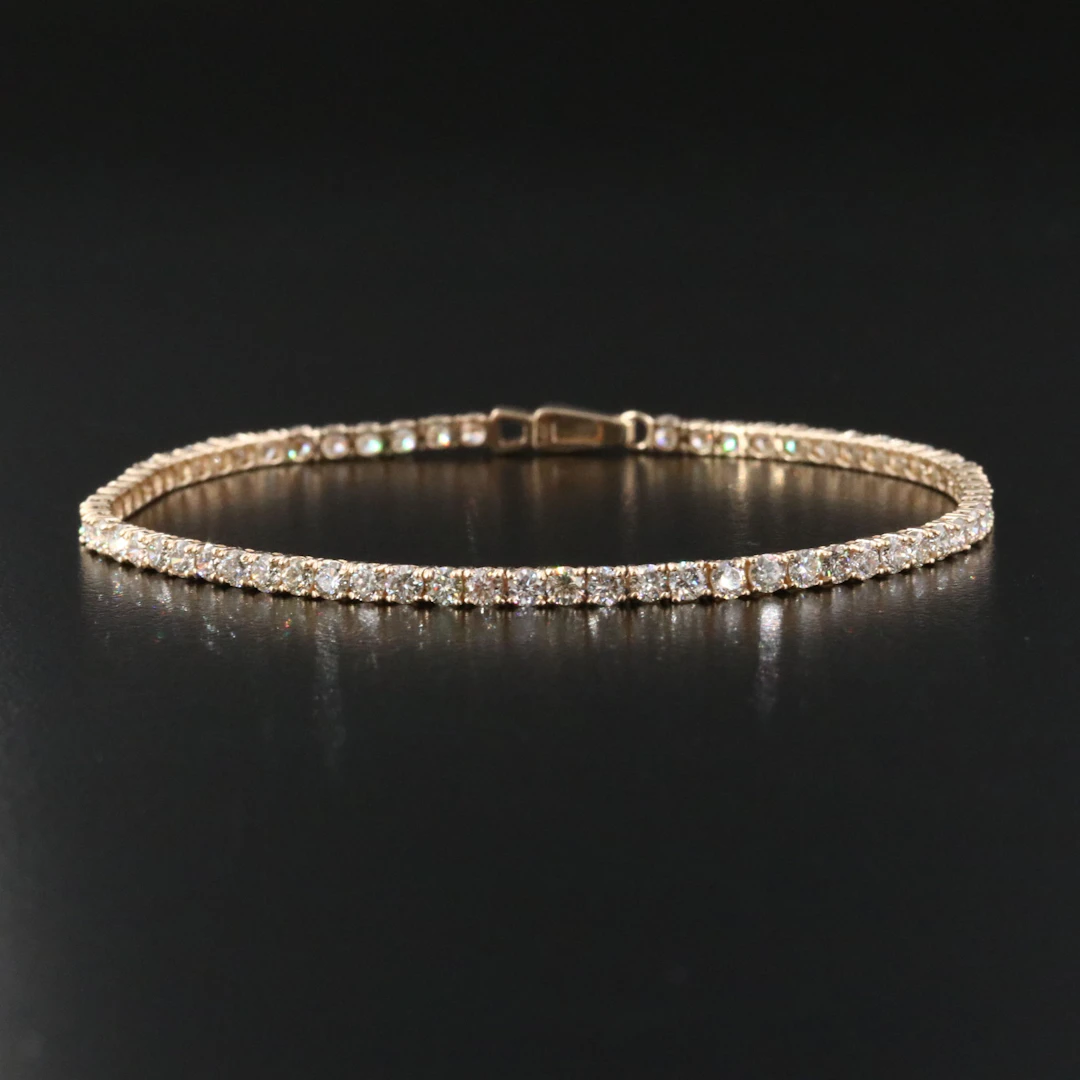 14K 3.60 CTW Line Bracelet
