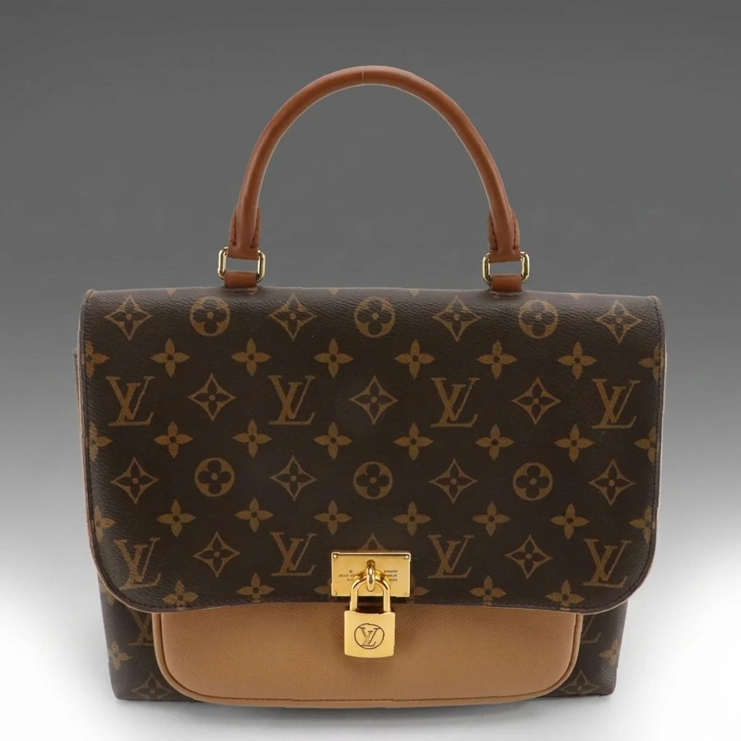 Louis Vuitton Marignan Handbag in Monogram Canvas and Leather
