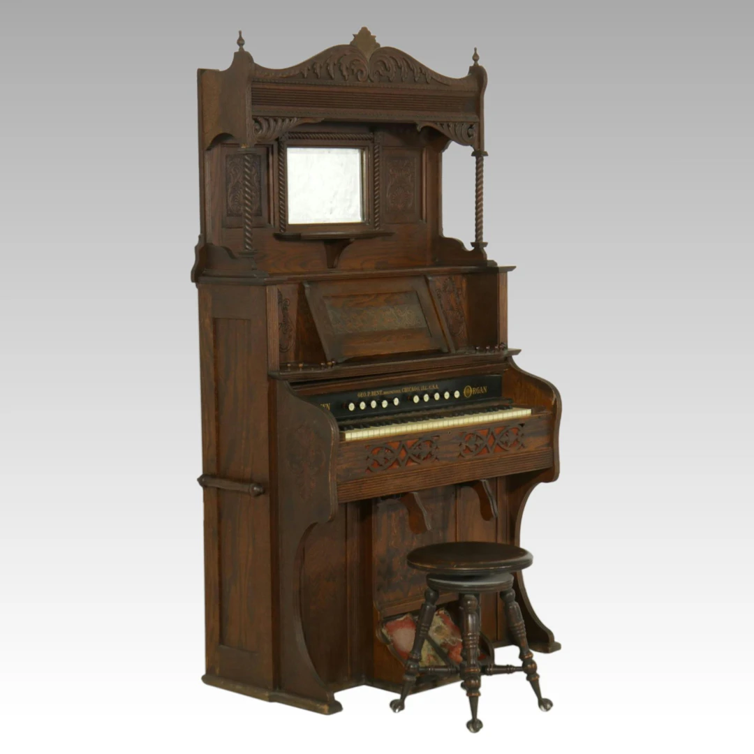 George P. Bent Victorian Pump Organ, Late 19th Century