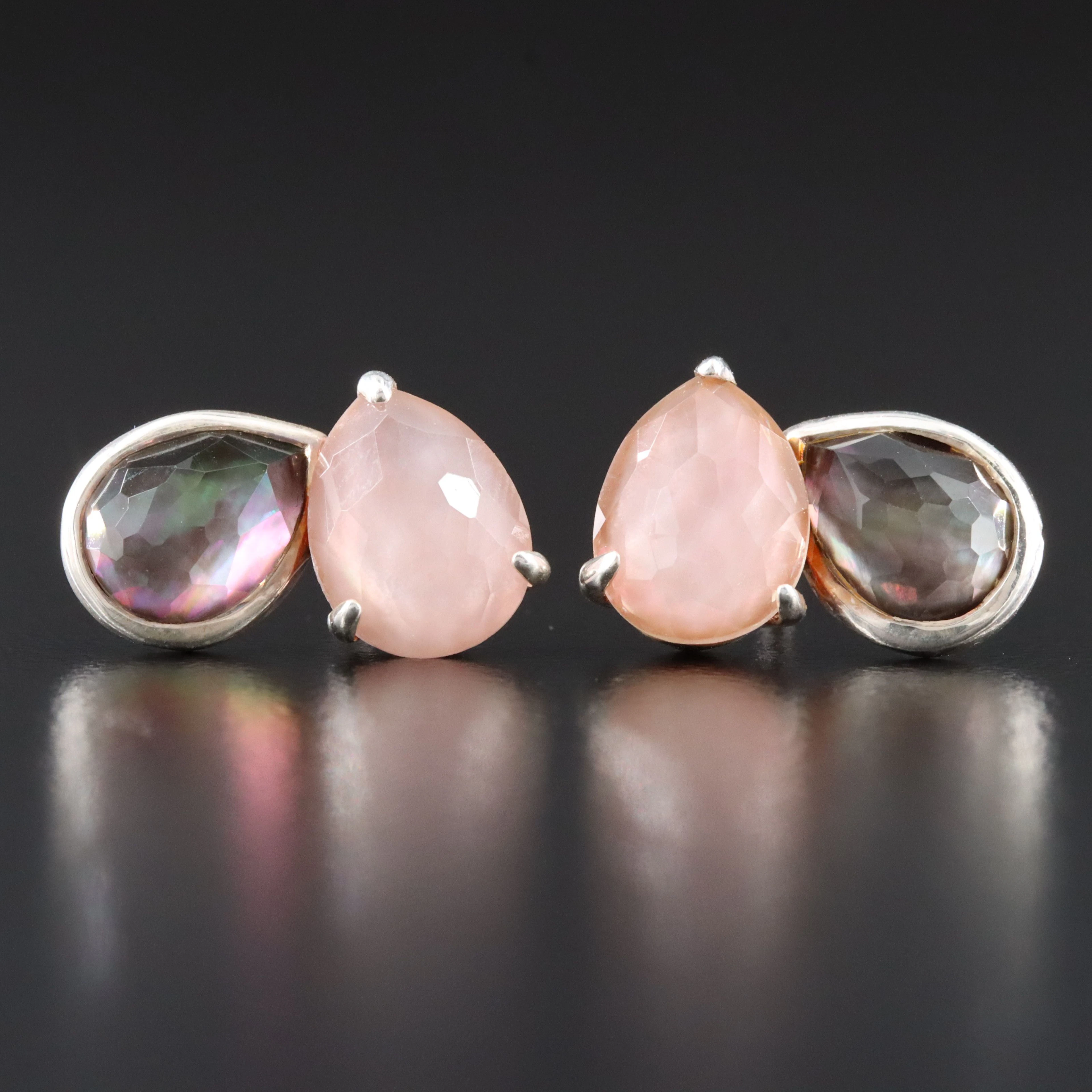 Ippolita Rock Candy Sterling Quartz and Mother-of-Pearl Stud Earrings