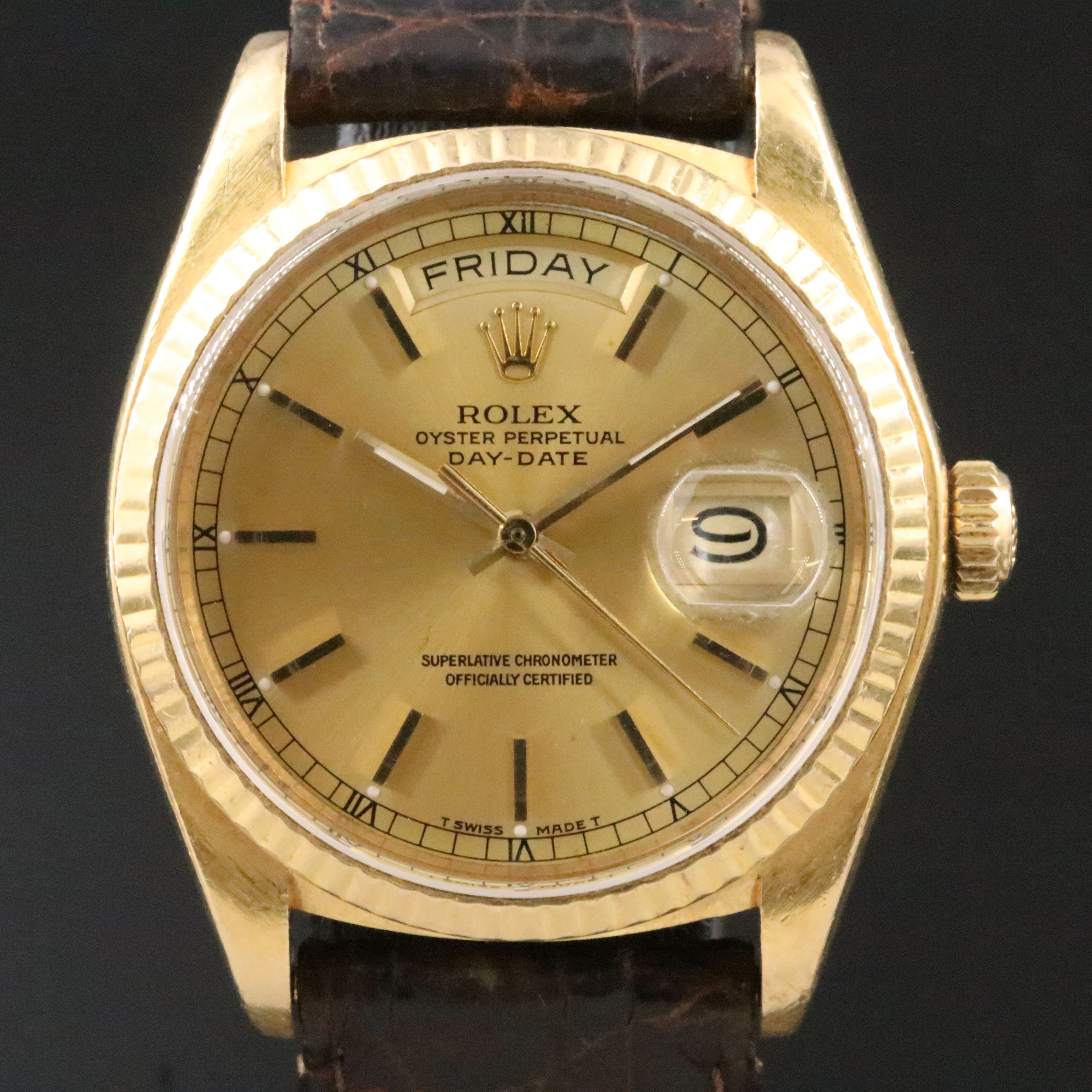 1979 Rolex Day-Date 18K Automatic Watch