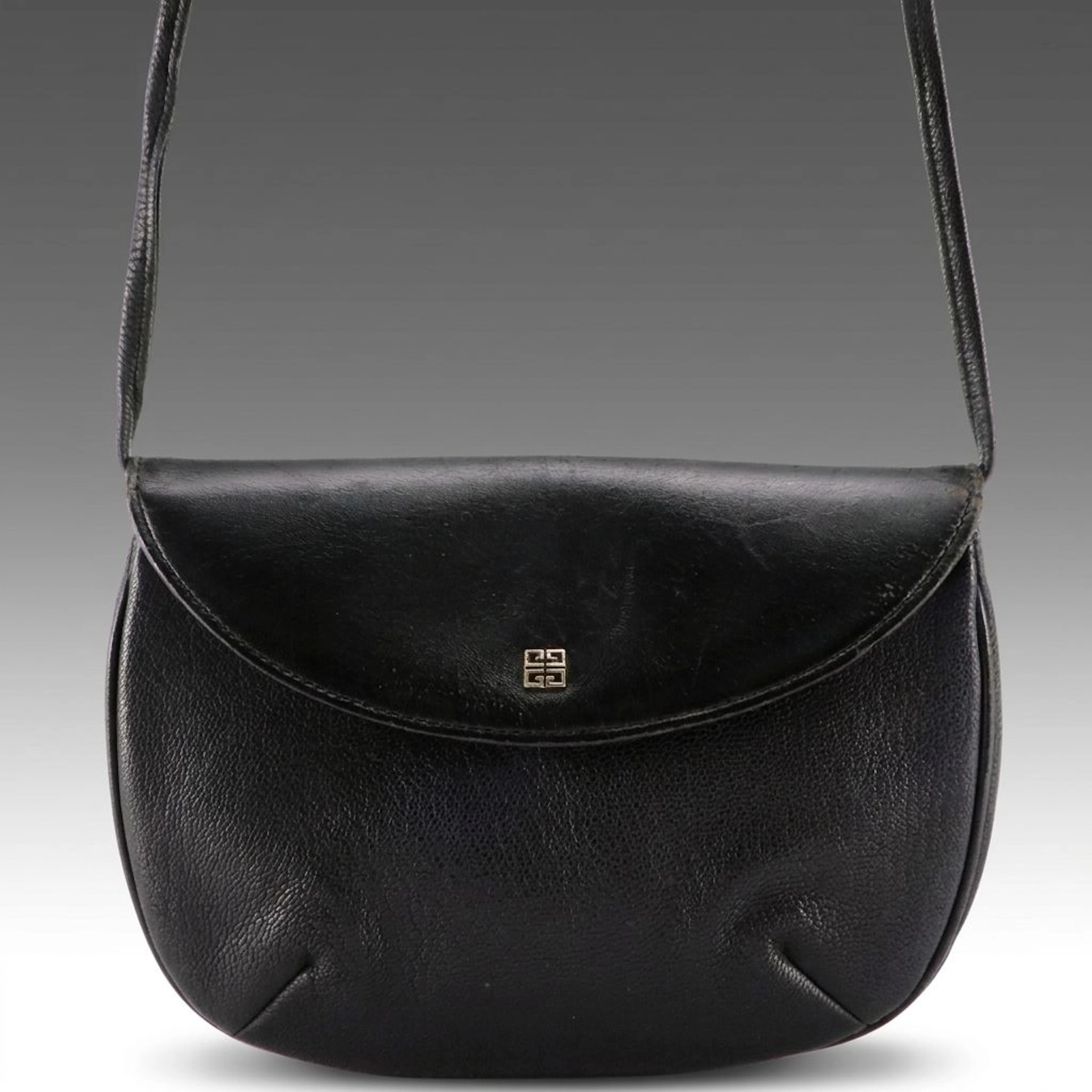 Givenchy Sacs Small Clutch/Crossbody Bag in Black Leather, Vintage