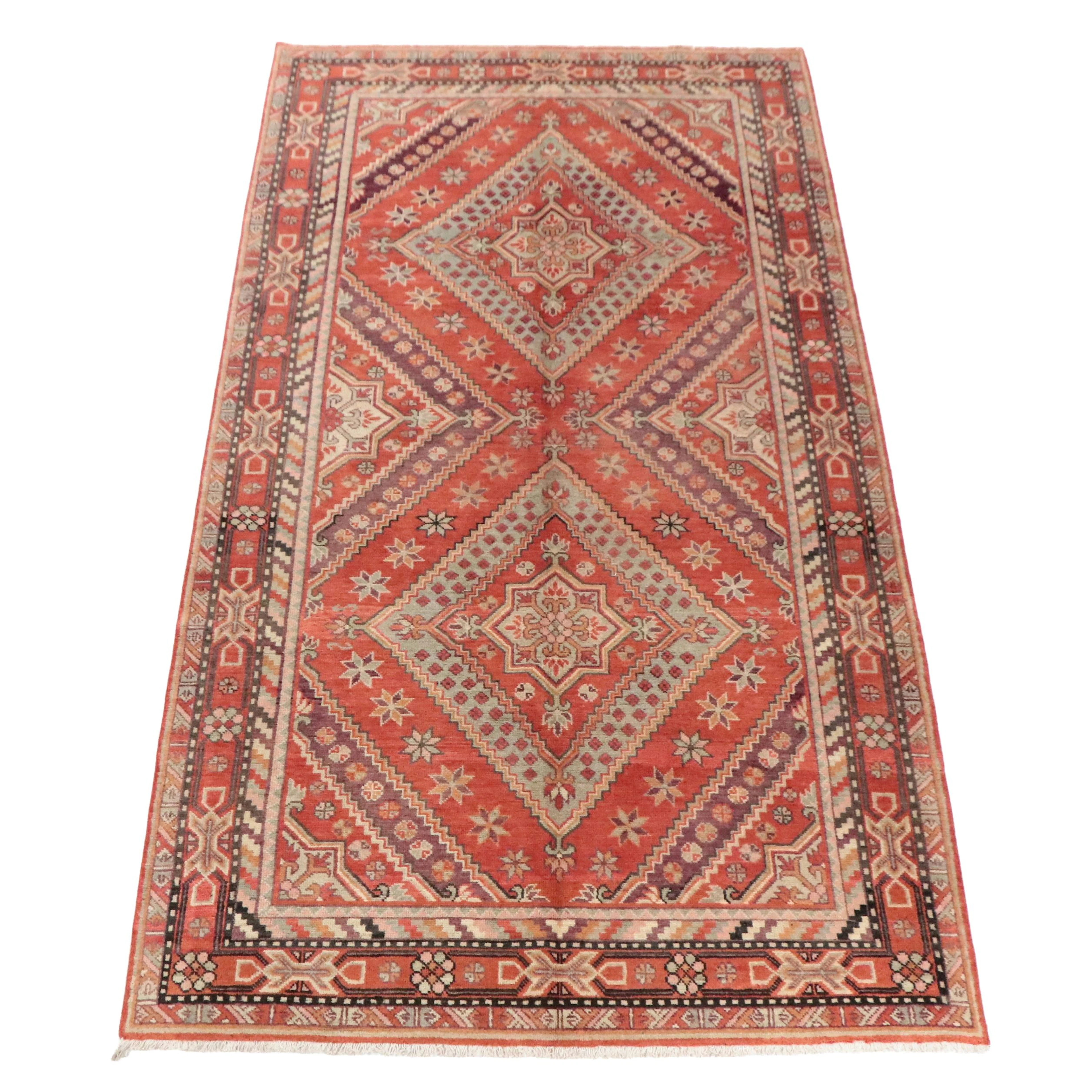 5'9 x 11'5 Hand-Knotted East Turkestan Khotan Area Rug