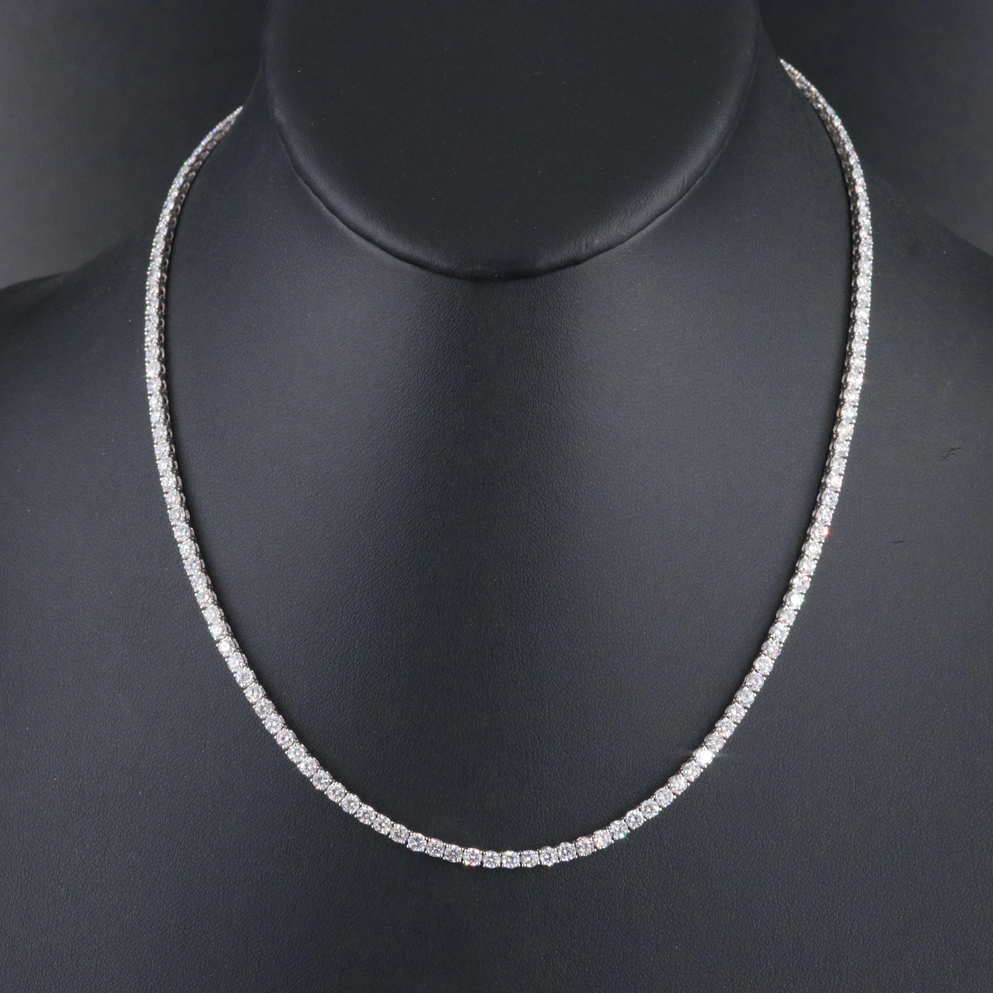 14K 8.00 CTW Lab Grown Diamond Riviere Necklace