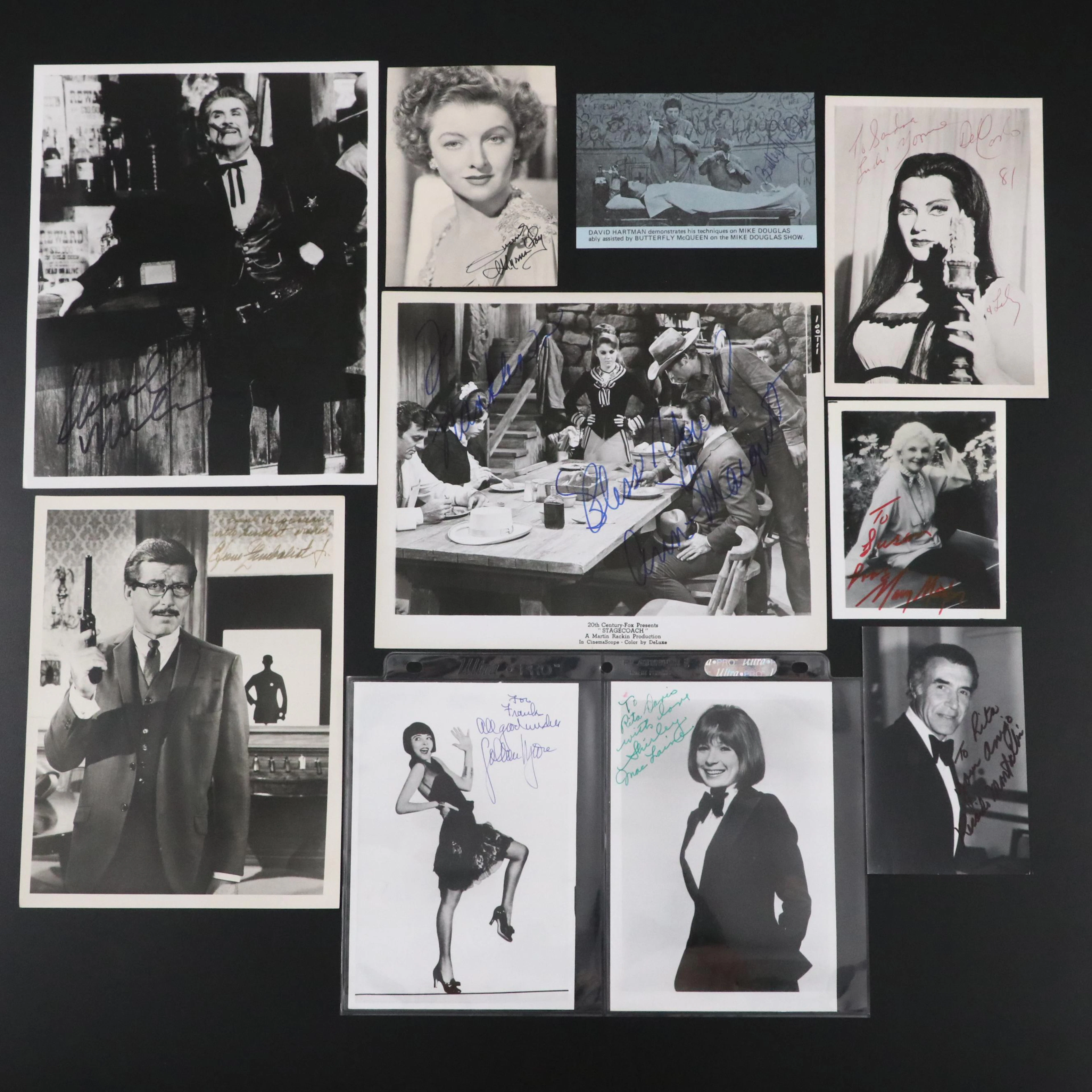 Efrem Zimbalist Jr., Ricardo Montalban, Yvonne De Carlo, and More Signed Prints